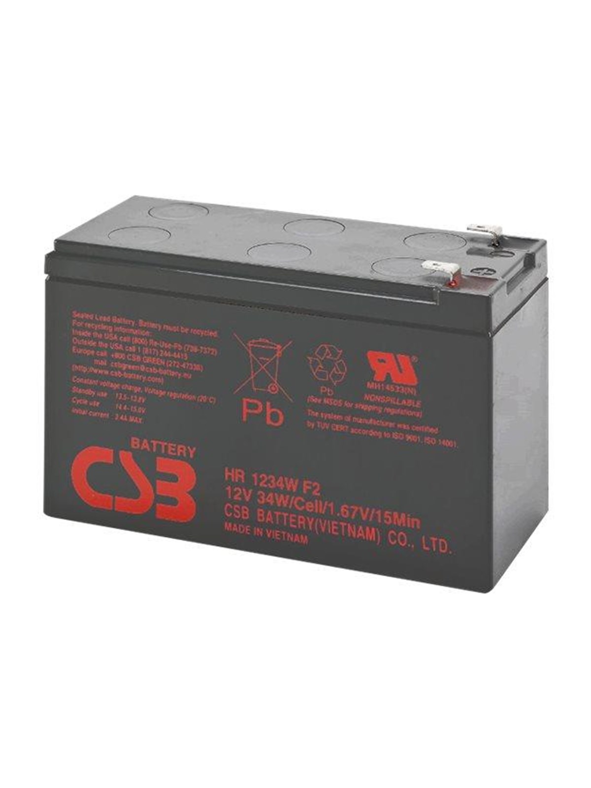 Bluewalker Battery Csb Hr1234w Agm 12v/9ah - Usvs - 91010032