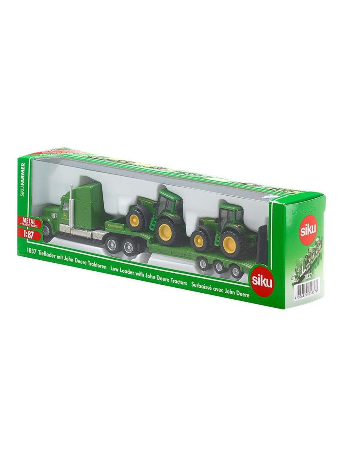 Siku 1:87 Low Loader With John Deere Tractors - Spielzeugauto - 1837