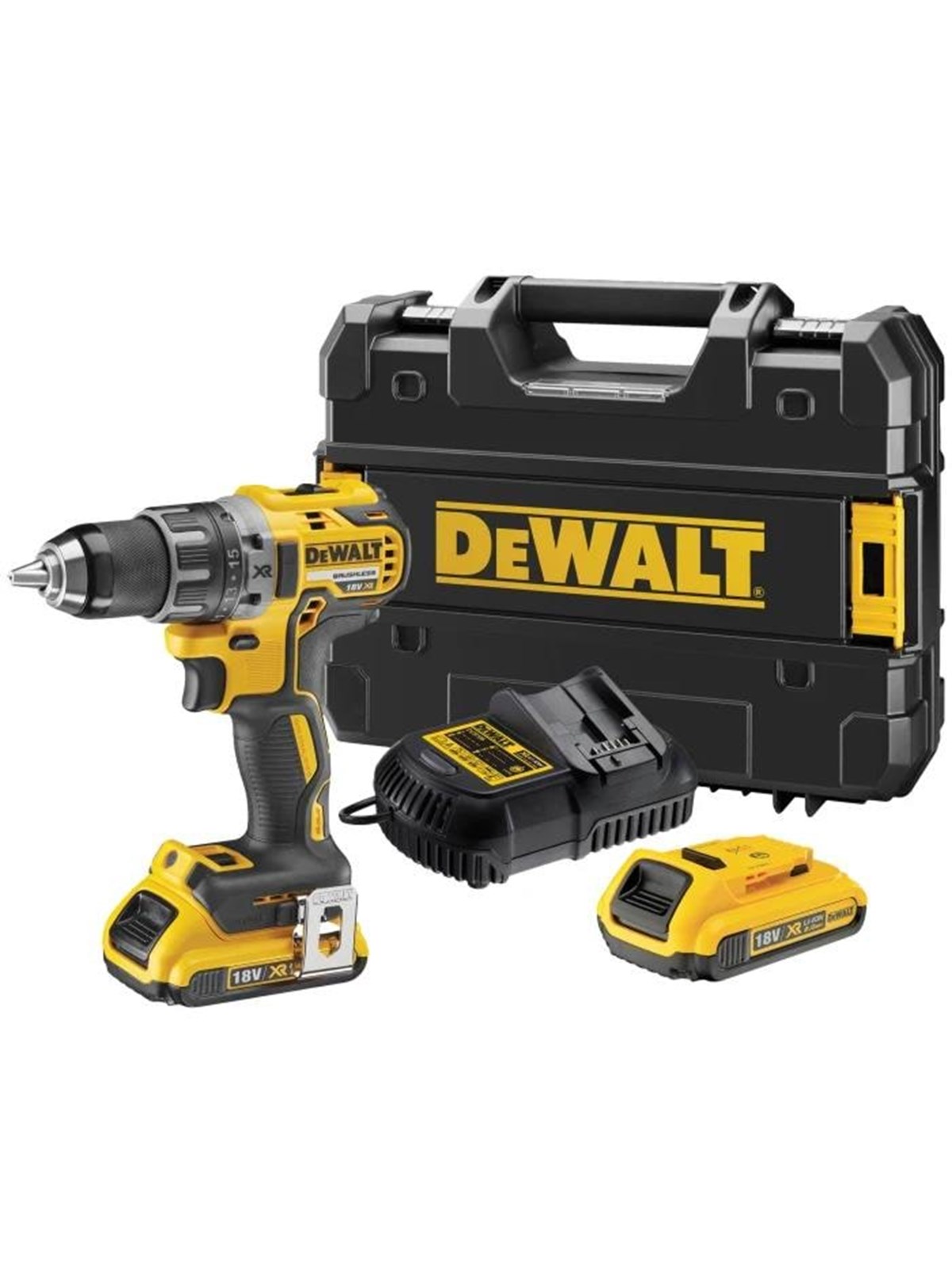 Dewalt 18v XR Bohrschrauber, 2x18 V/2,0 Ah - Schraubbohrmaschinen - Dcd791d2-qw