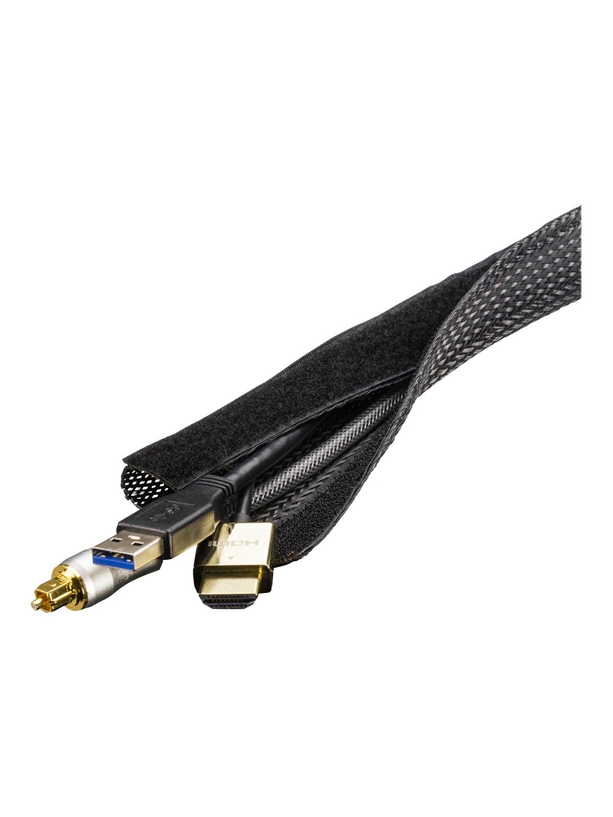 Deltaco Cable Wrap 5m - Kabelkanal Kabelschlauch - Ldr19