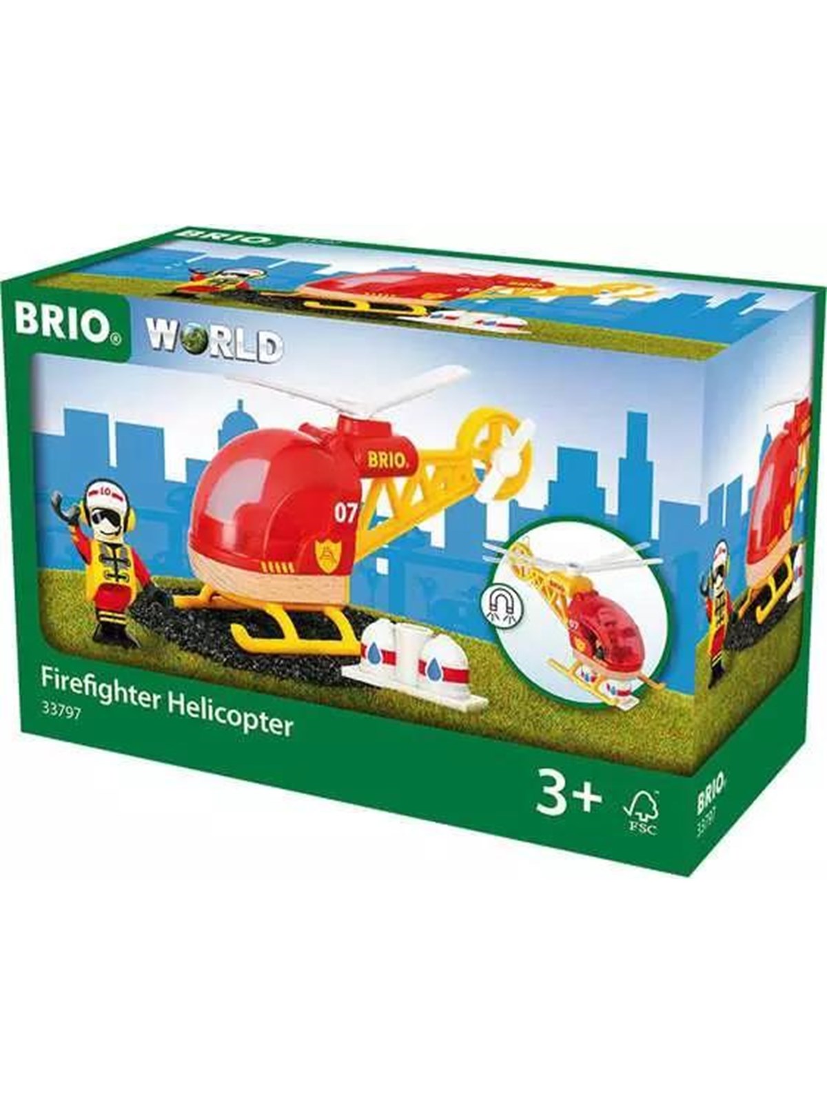Brio Firefighter Helicopter - Brio Train - 33797