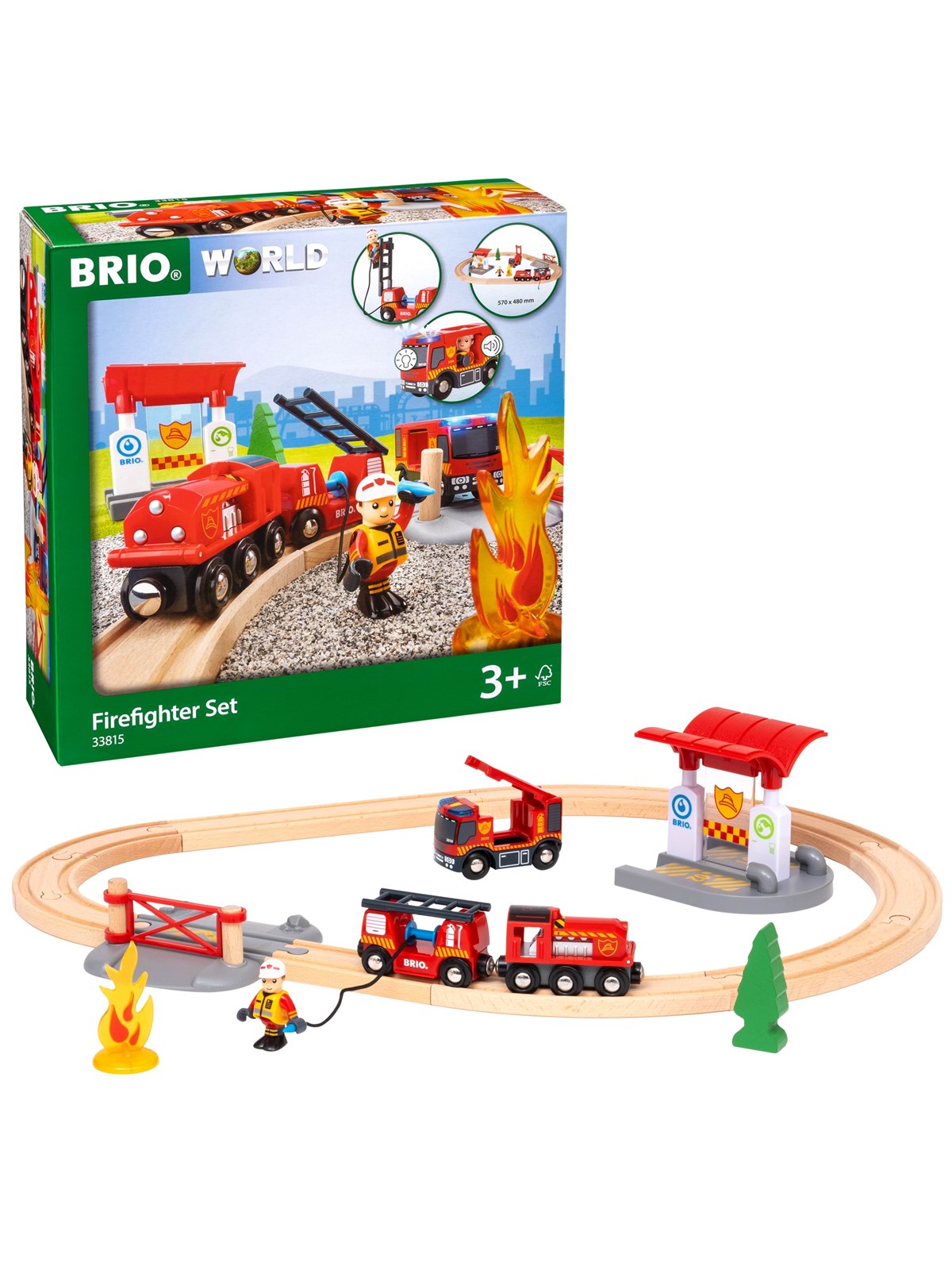 Brio Firefighter Set - Brio Train - 33815