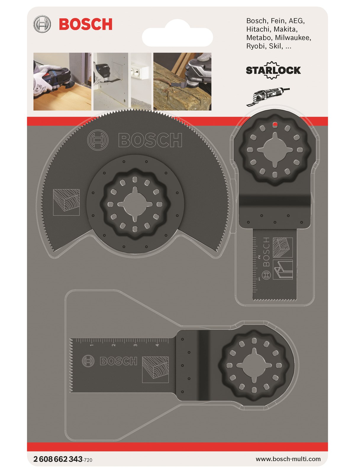 Bosch Savklingesæt Træ Omt Basis 3 Dele - Multifunktionswerkzeuge - 2608662343