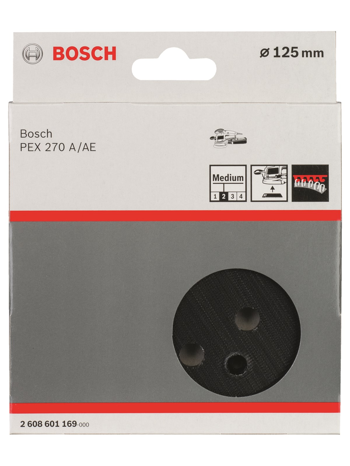 Bosch Gummislibetallerken Pex 270 - Schleifmaschine - 2608601169