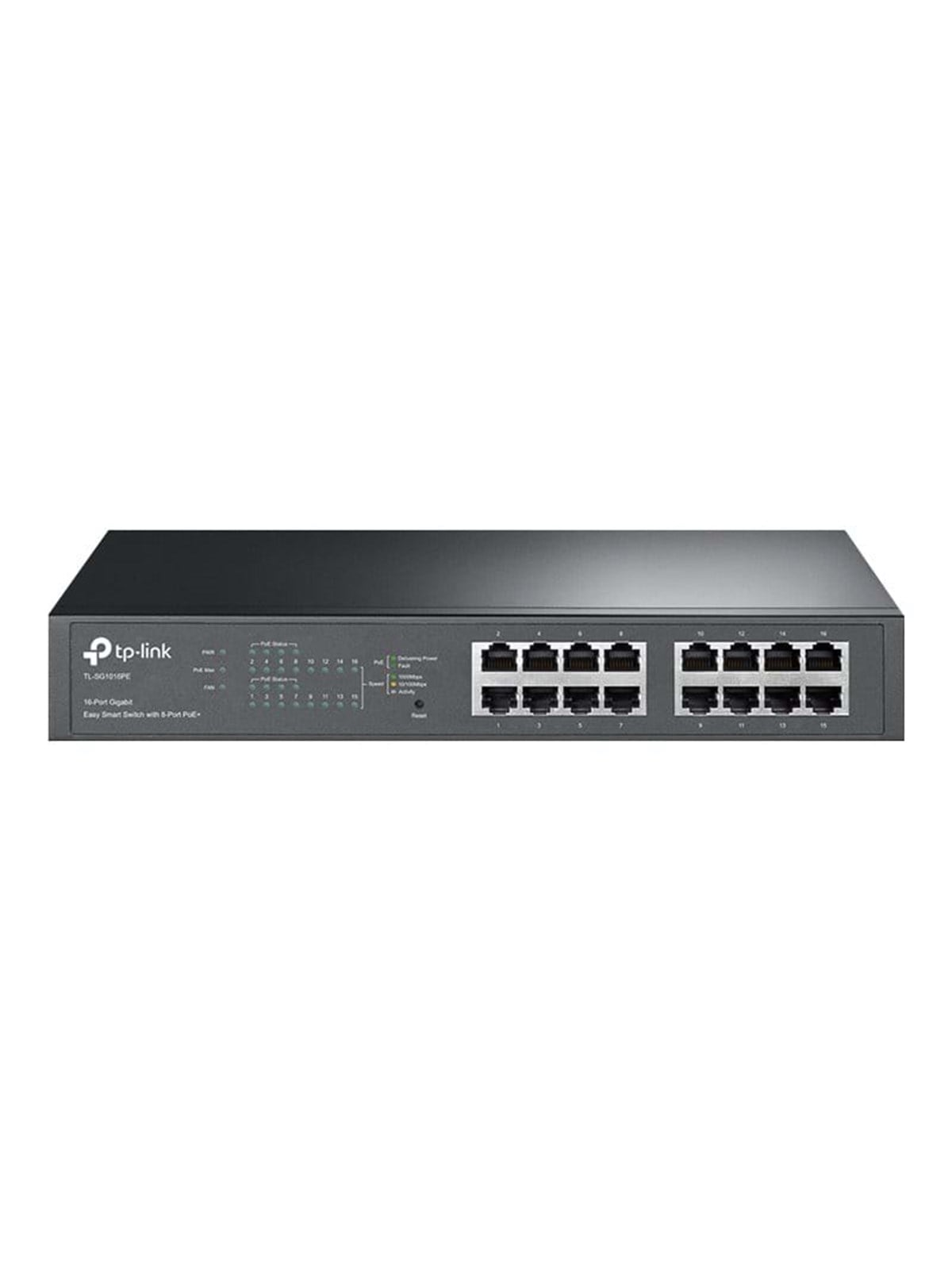 Tp-link Tl-sg1016pe 16-port Gigabit Easy Smart Switch With 8-port Poe+ - Switches