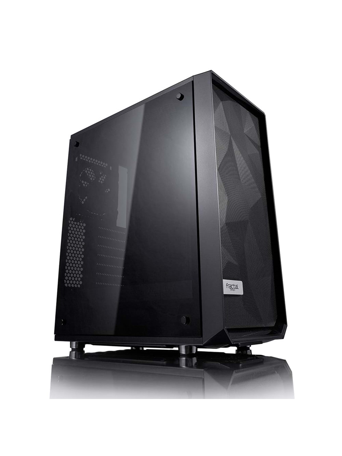 Fractal Design Meshify C TG - Black - Gehäuse - Miditower - Schwarz - Gehaeuse - Fd-ca-mesh-c-bko-tg