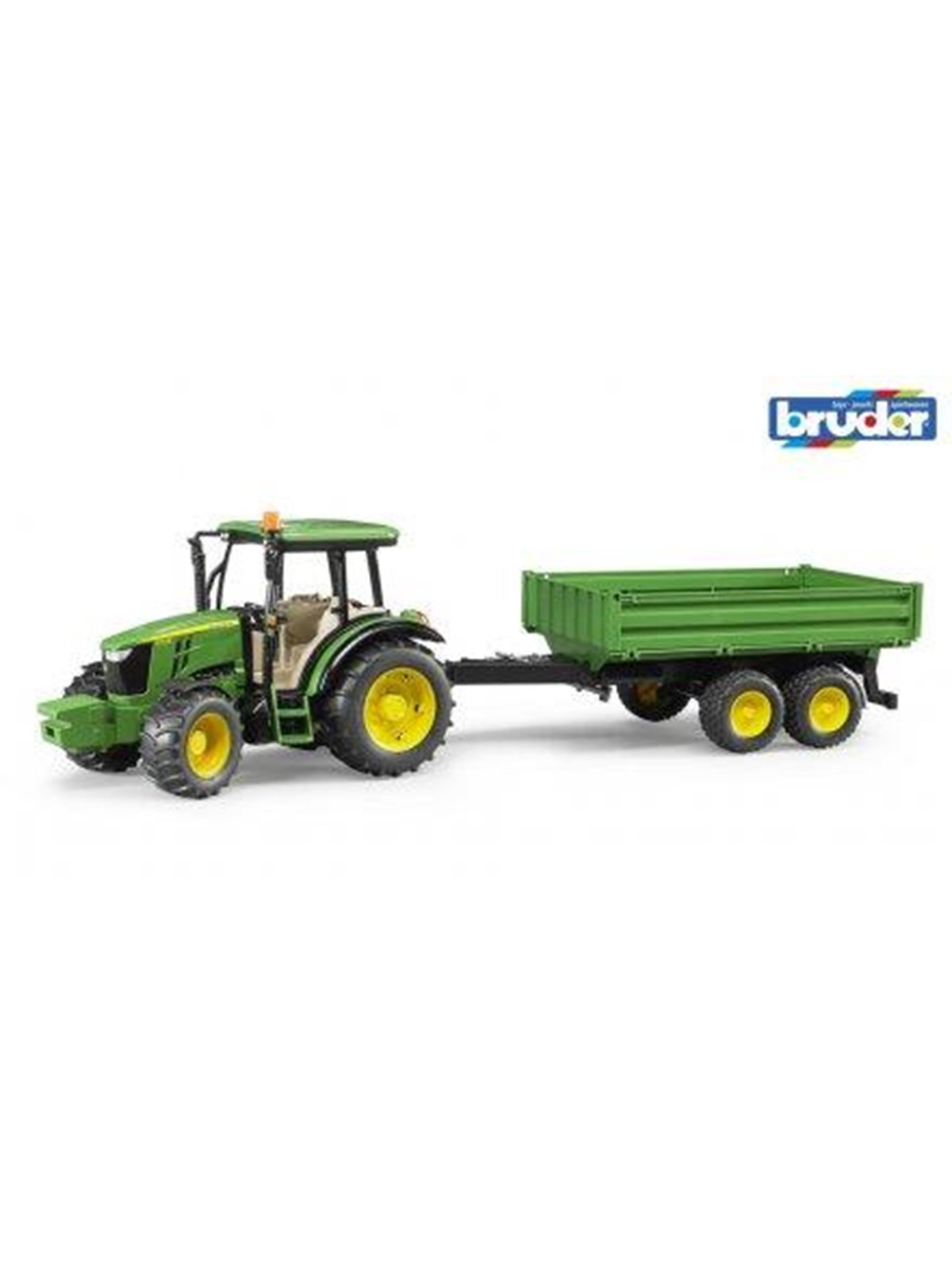 Bruder John Deere 5115m Tractor With Tipping Trailer - Spielzeugauto - 2108