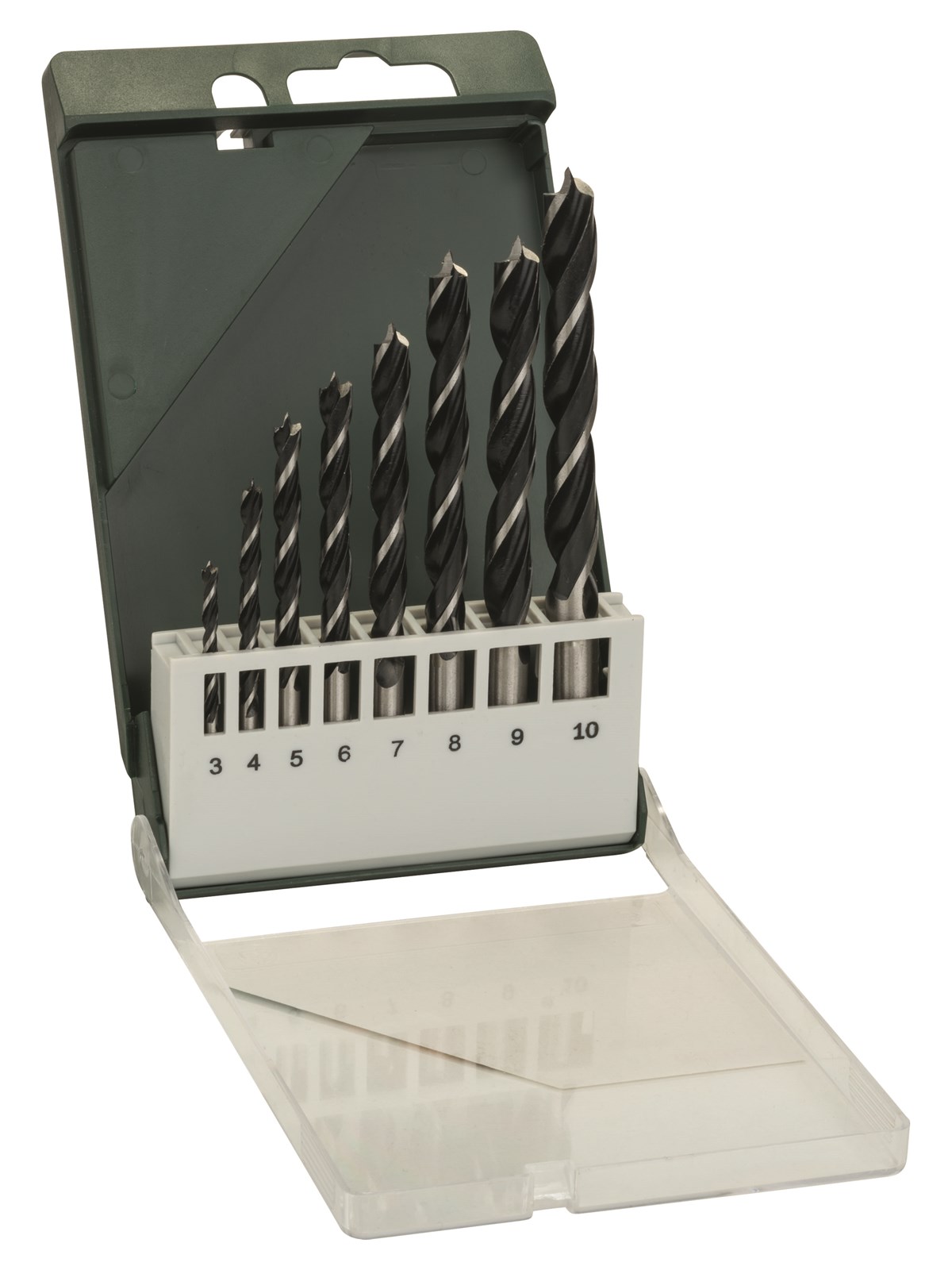 Bosch Træspiralborsæt 3-10mm 8 Stk - Bohrer Bits - 2609255215