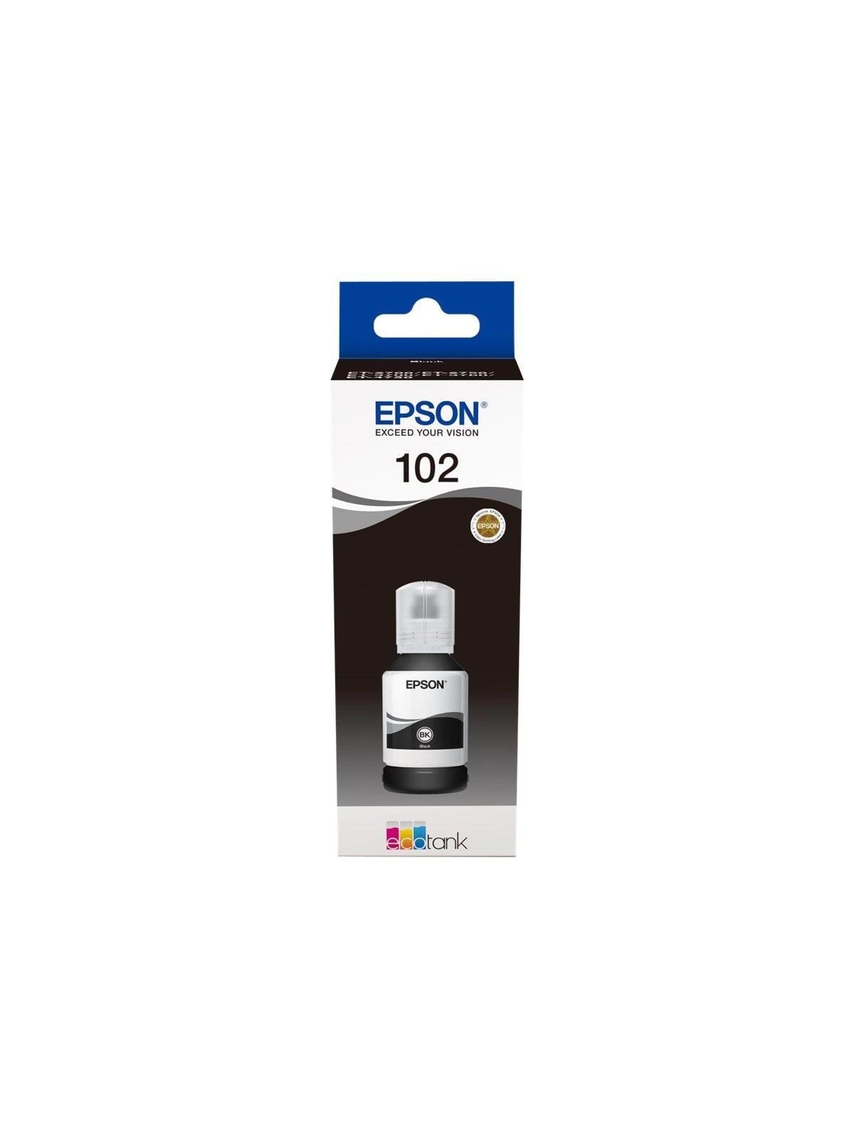 Epson 102 - Sort - Original - Blækbeholder - Druckerzubehoer Tinte Toner - C13t03r140
