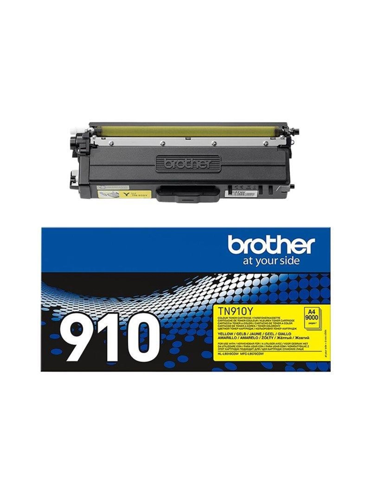 Brother Tn910y / TN 910y High Capacity Yellow Toner - Druckerzubehoer Tinte Toner