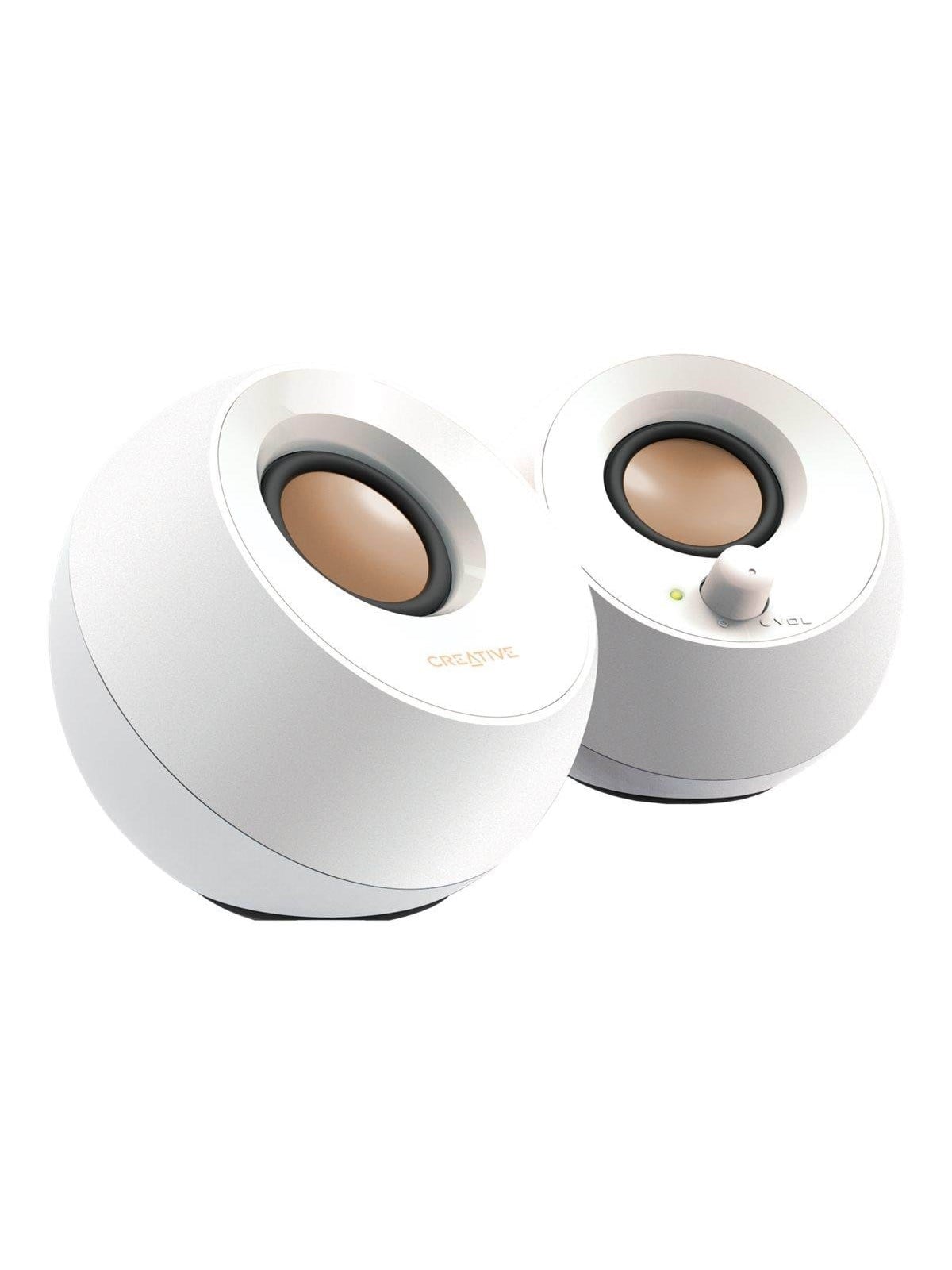 Creative Pebble - 2.0 Pc-lautsprecher - Weiß - Lautsprecher Computer - 51mf1680aa001