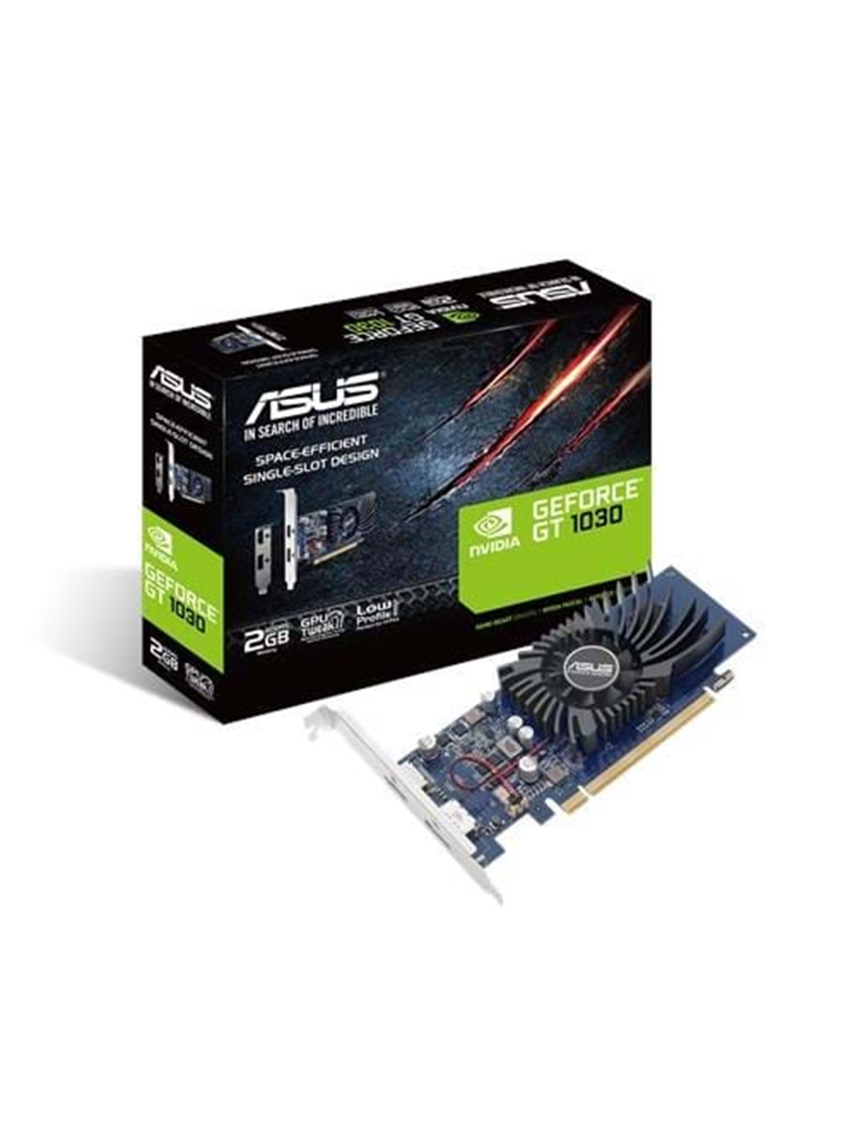 Asus Geforce GT 1030 Low Profile - 2gb Gddr5 Ram - Grafikkarte - 90yv0at2-m0na00
