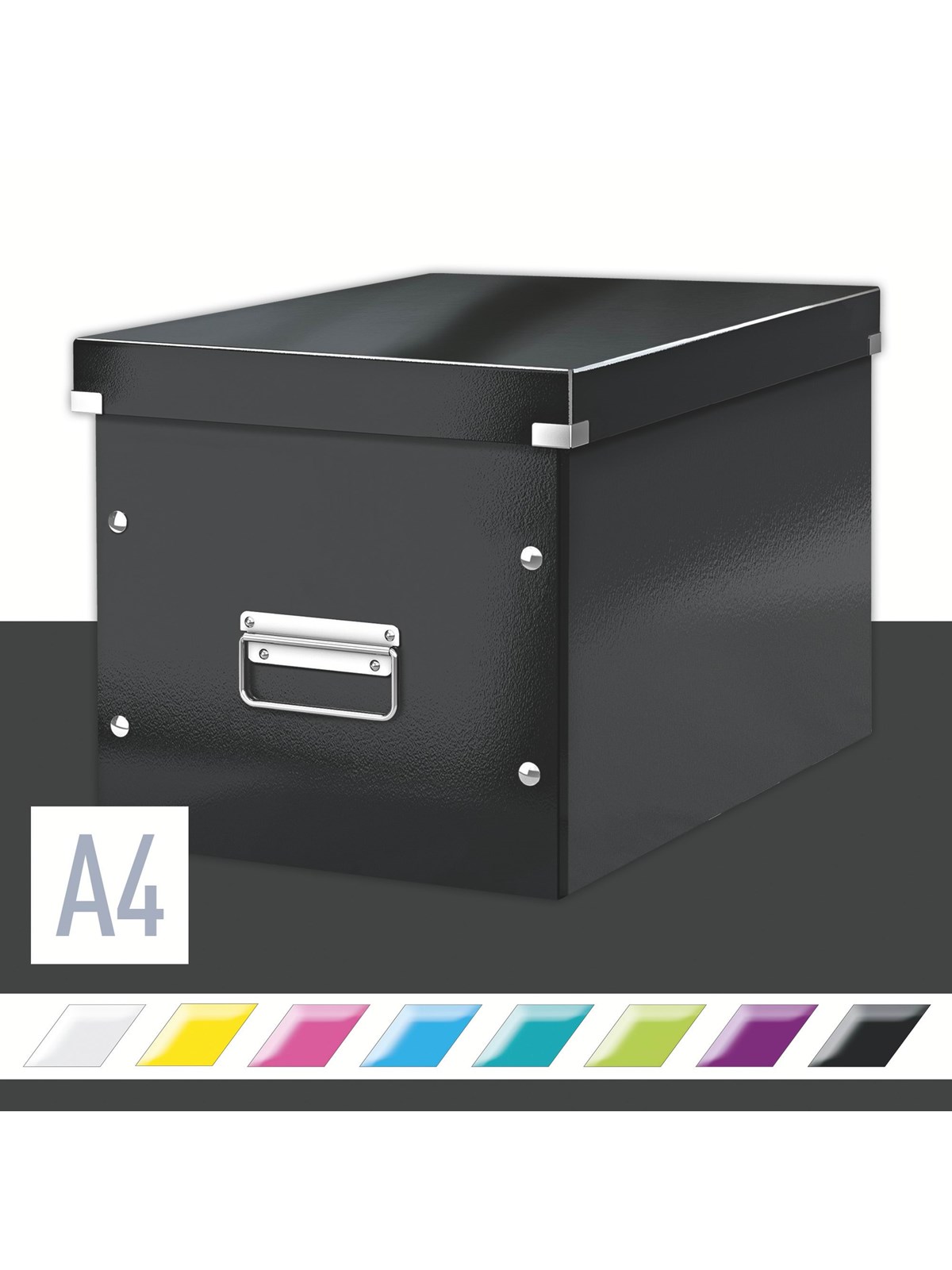 Leitz Click & Store Wow Aufbewahrungs- Und Transportbox Cube Groß Schwarz - Archivierung Und Aufbewahrung - 61080095