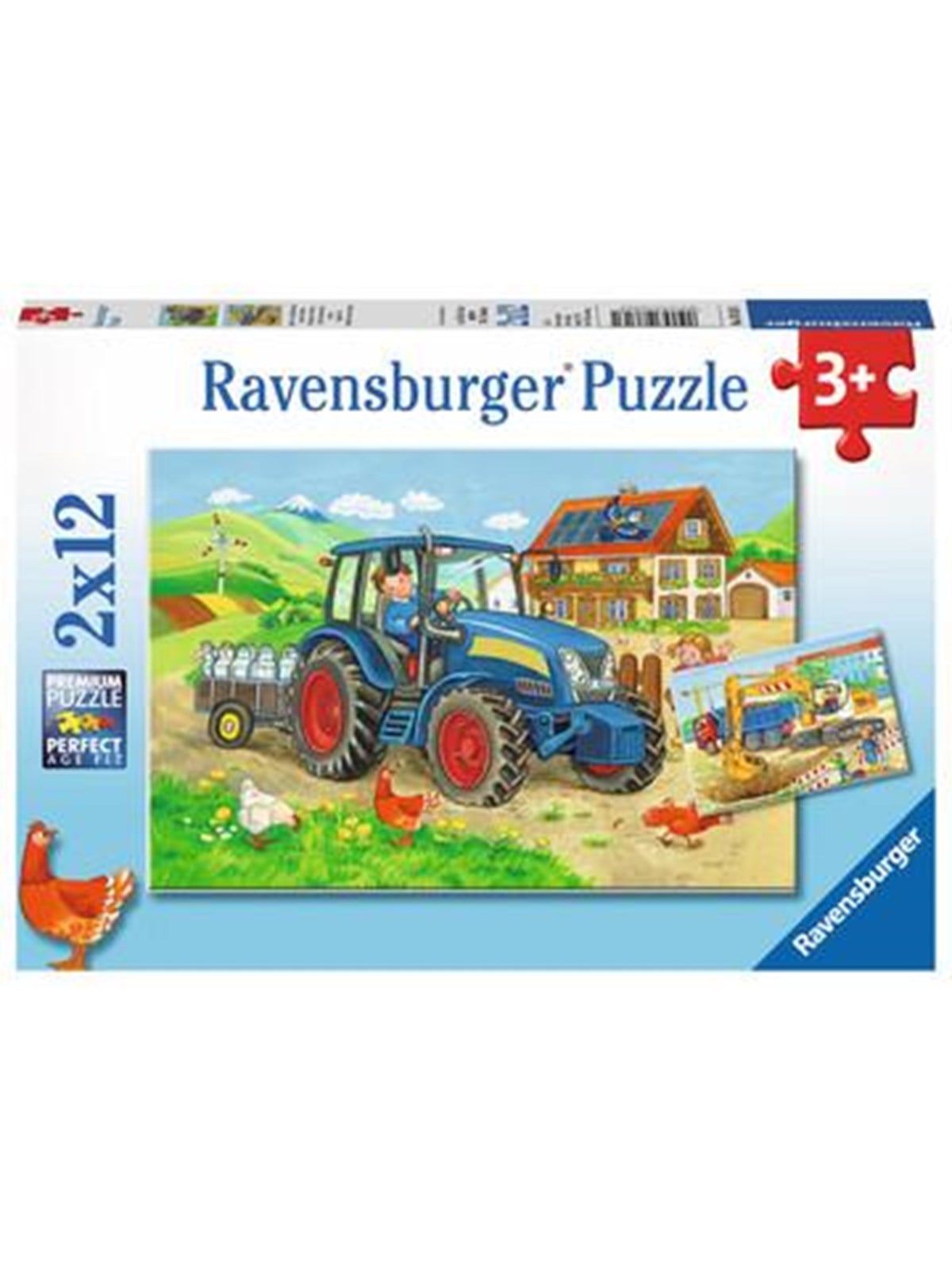 Ravensburger Hard At Work 2x12p - Puzzle - 10107616