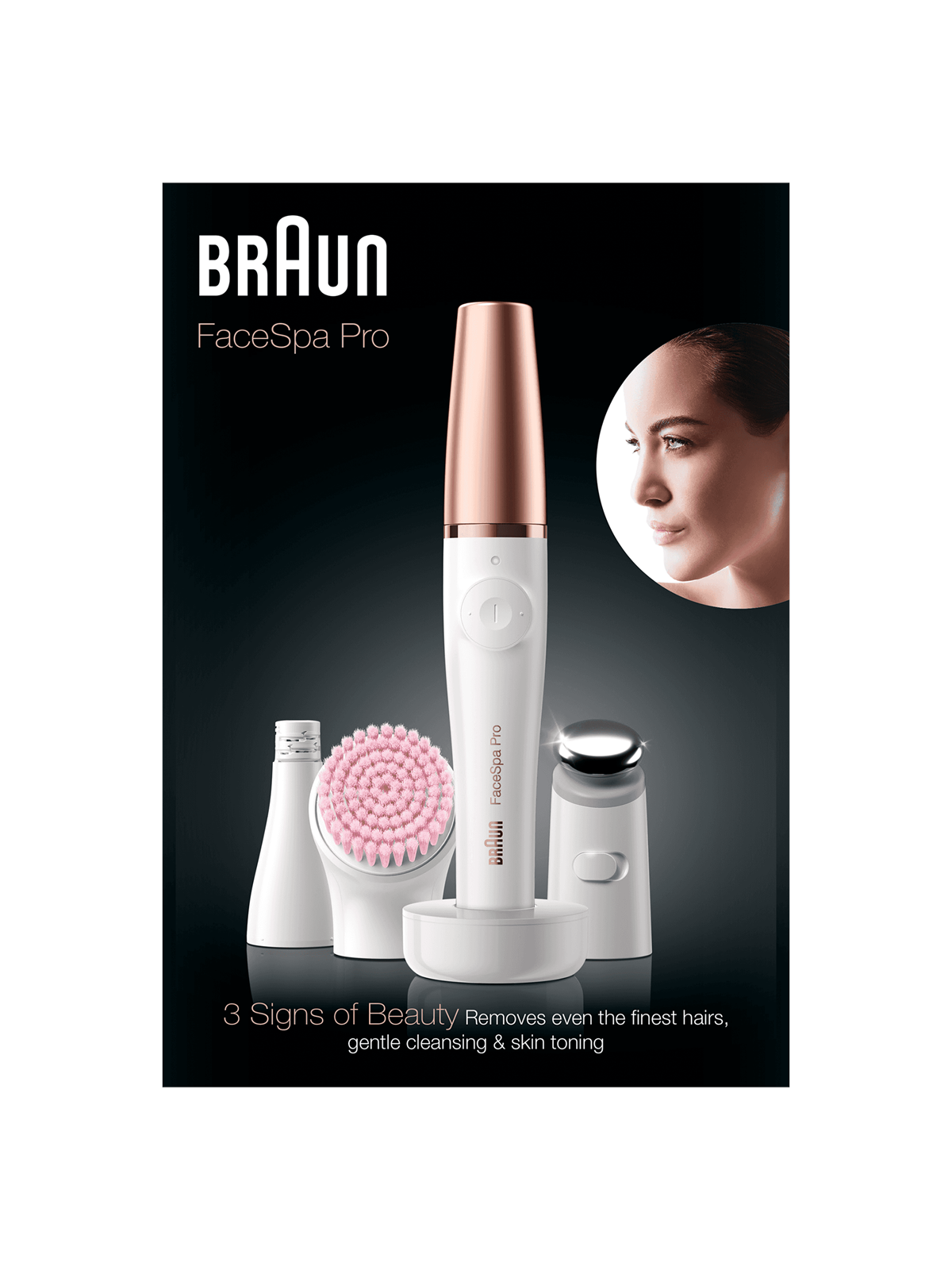 Braun Epilierer Facespa Pro 3-in-1 Beautygerät Zur Epilation, Reinigung Und Pflege - 185871