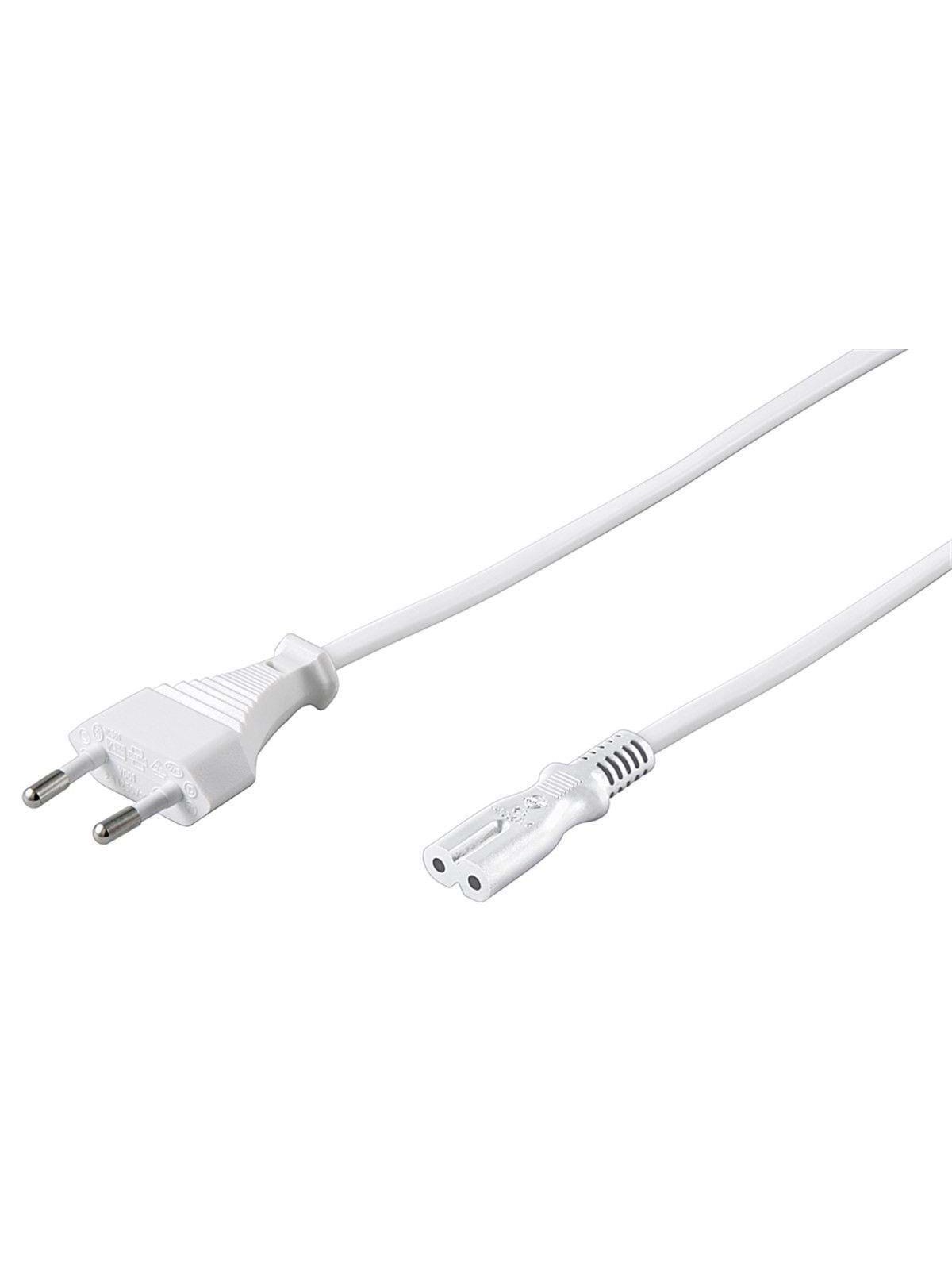 Pro Stromkabel C7 (2 Pins) - Weiß - 3 m - Gerade - Stromkabel Extern - 4040849939877