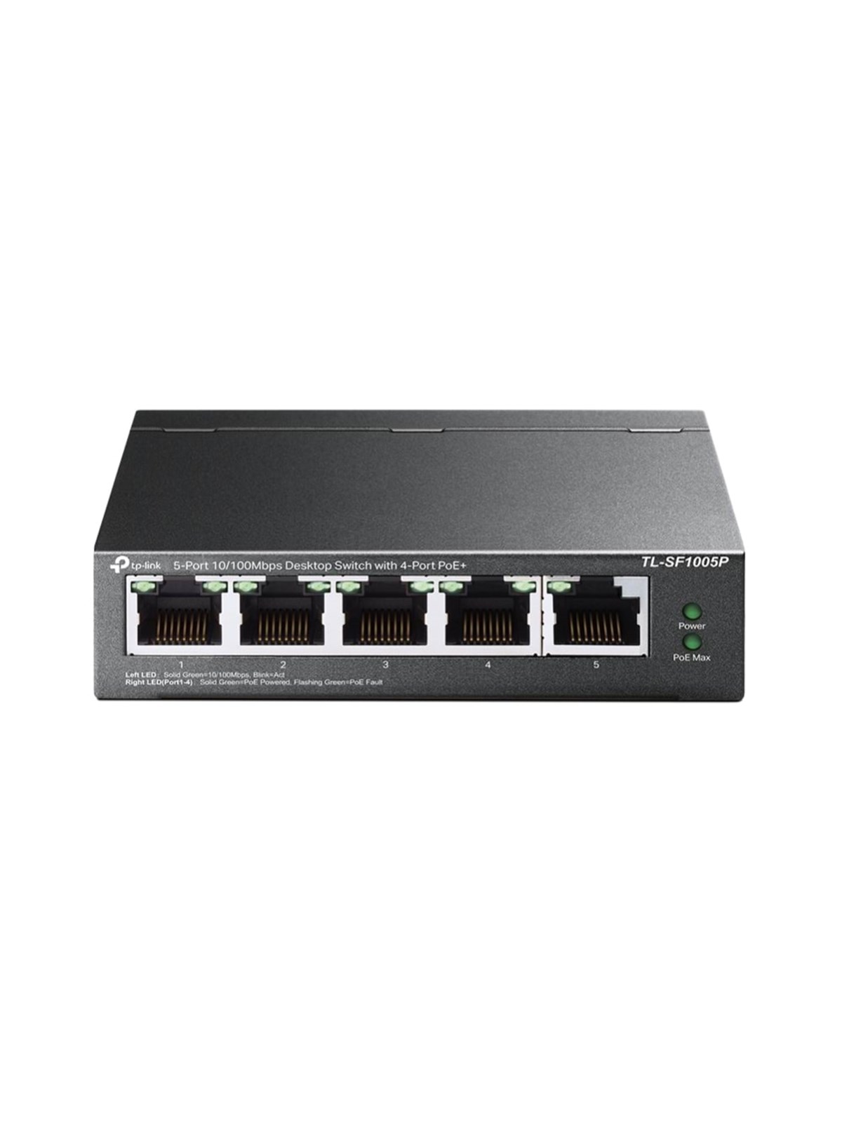 Tp-link Tl-sf1005p 5-port 10/100mbps Desktop Switch With 4-port Poe+ (58w) - Switches