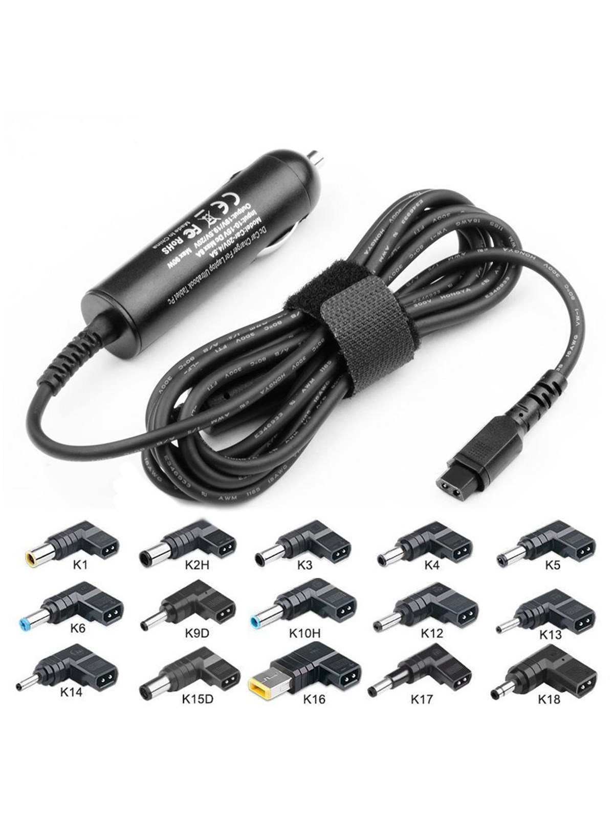 Coreparts Universal Car Adapter 90w - Netzteile Fuer Laptops - Mbxun-90w-dc0001