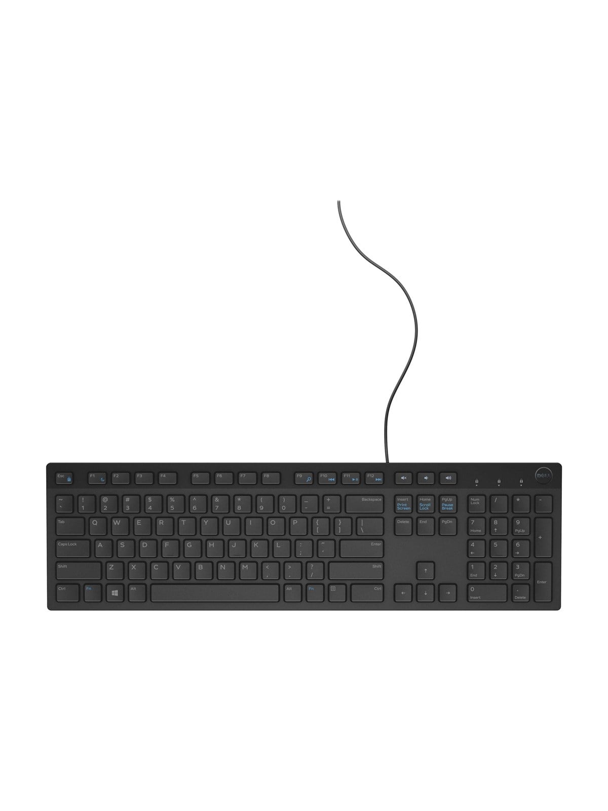 Dell Kb216 - Keyboard - US International (Qwerty) - Tastaturen - Universal - Schwarz - 580-adhk