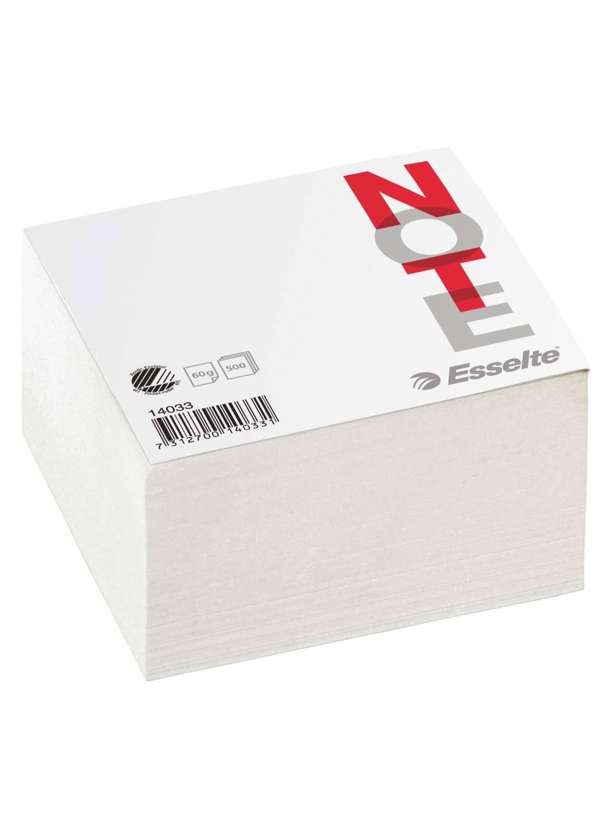 Esselte Pad-cube 10x10cm 500 Sheets White - Bloecke Formulare Und Notizbuecher - 14033