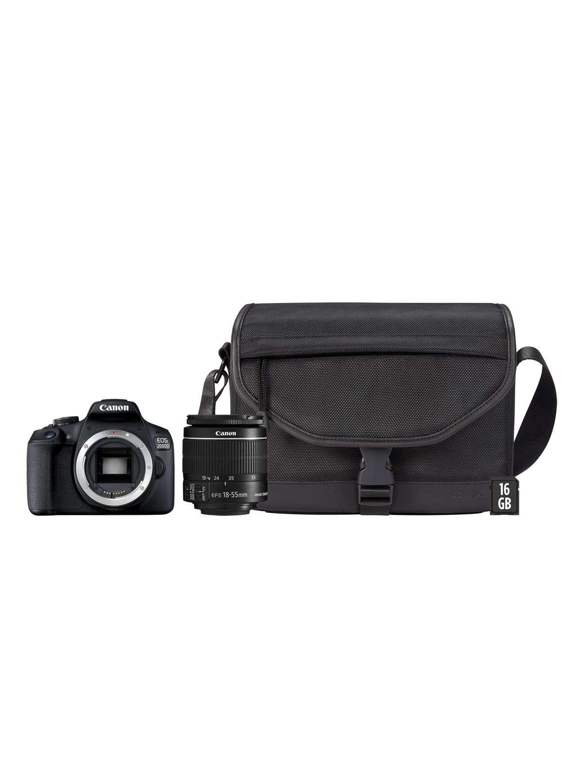 Canon Eos 2000d 18-55mm IS II + Sb130 Bag + 16gb SD Card - Digital Kameras - 2728c013