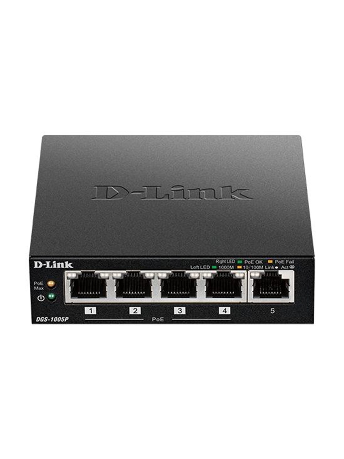 D-link Dgs-1005p 5-port Desktop Gigabit Poe+ Switch (60w) - Switches - Dgs-1005p/e