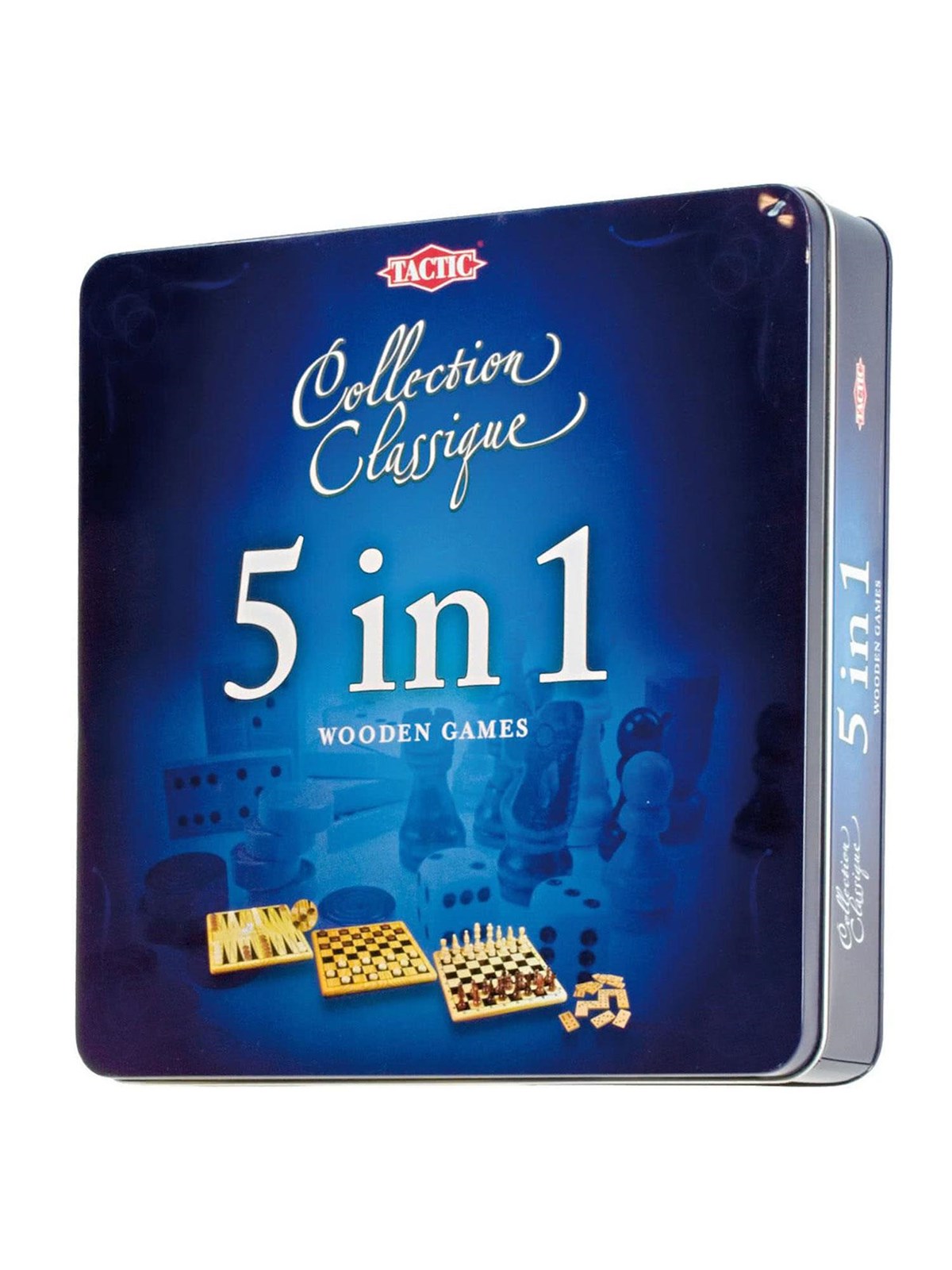 Tactic 5 in 1 in Tin Box (Eng) - Brettspiele - 14006