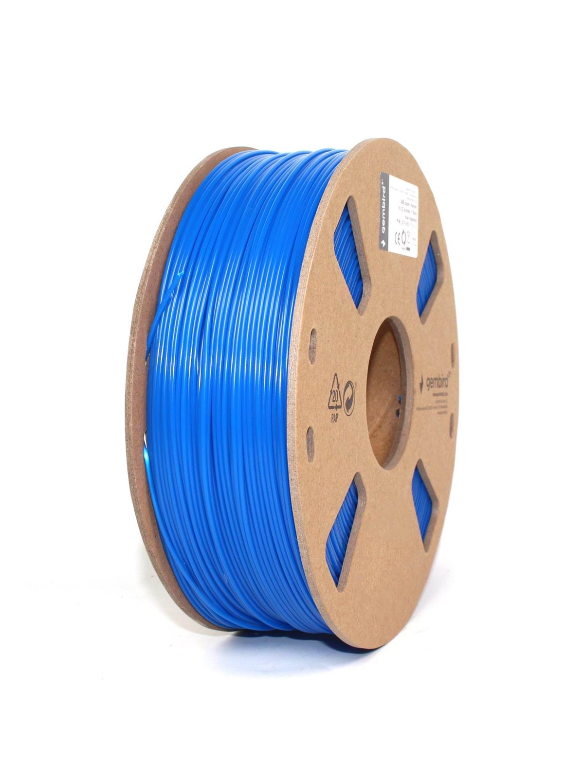 Gembird Abs Filament - Blue - 1.75mm ø - 1 kg - Filament 3D Drucker - 3dp-abs1.75-01-b