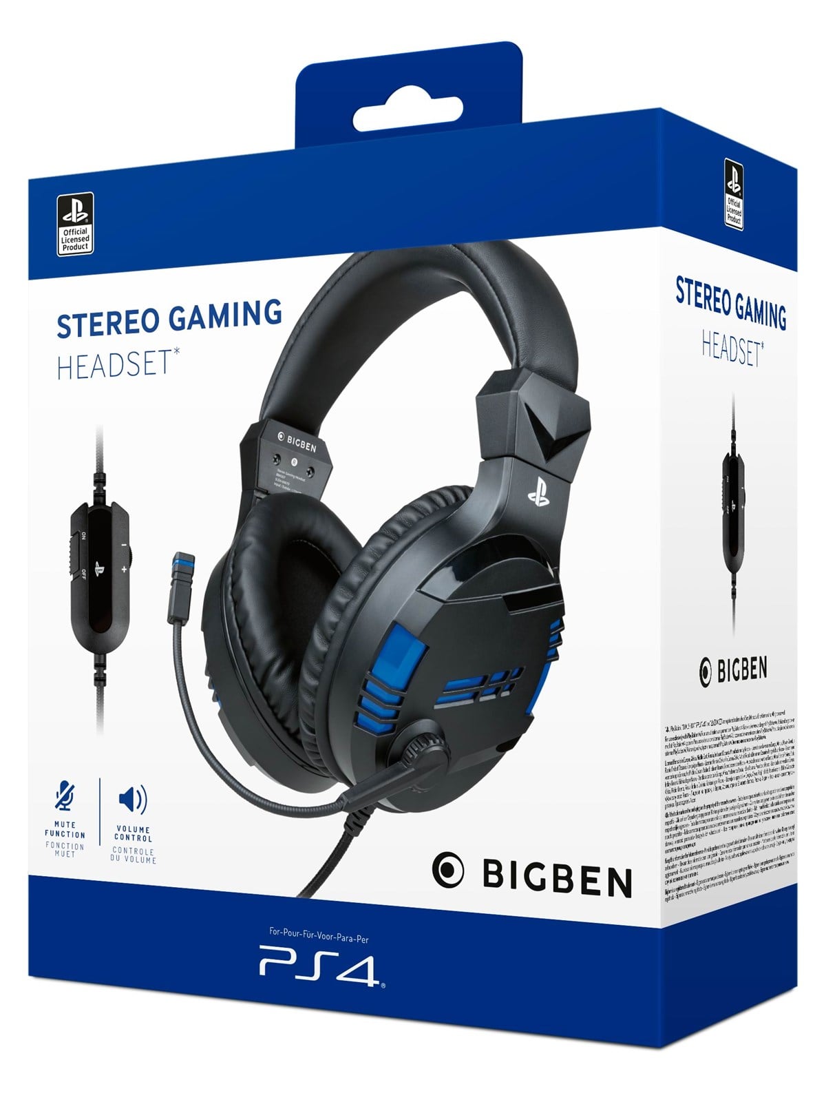 Nacon Ps4/ps5 Gaming Headset V3 - Black - Gaming Zubehoer - 3499550371093