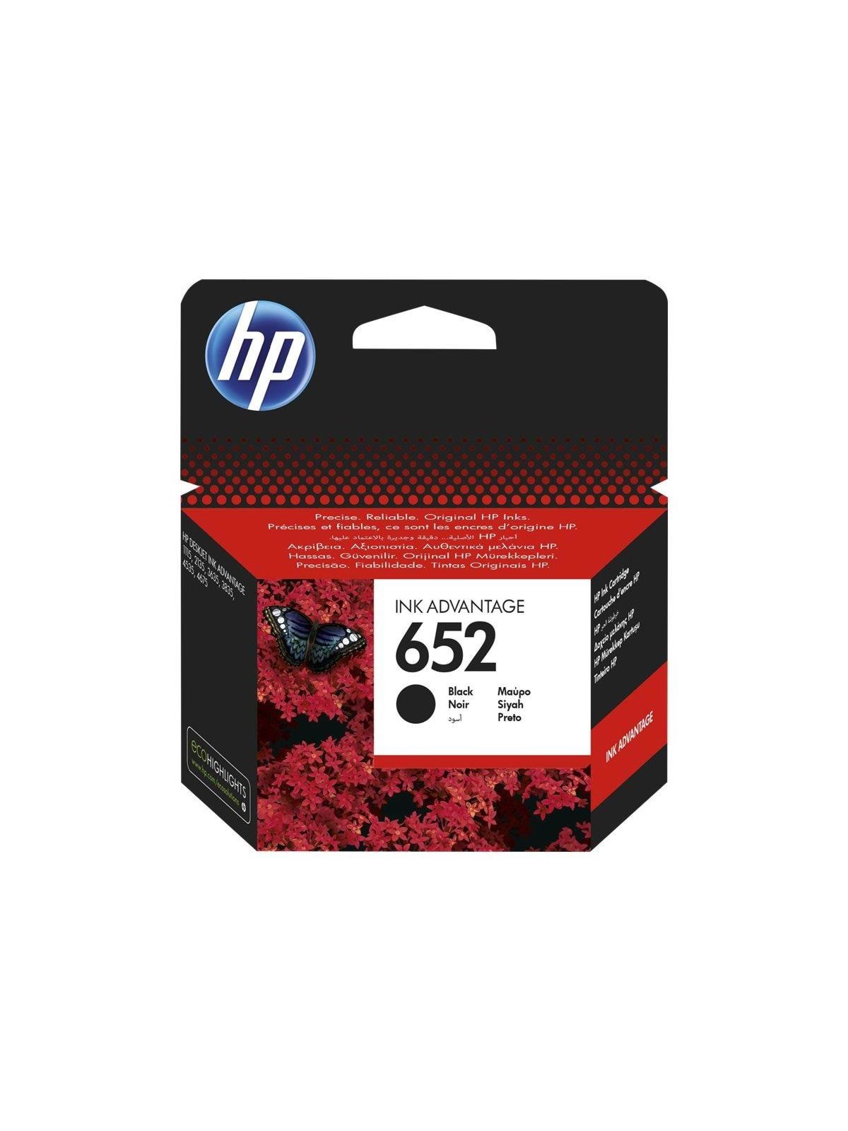 HP 652 / F6v25ae Black Ink - Druckerzubehoer Tinte Toner