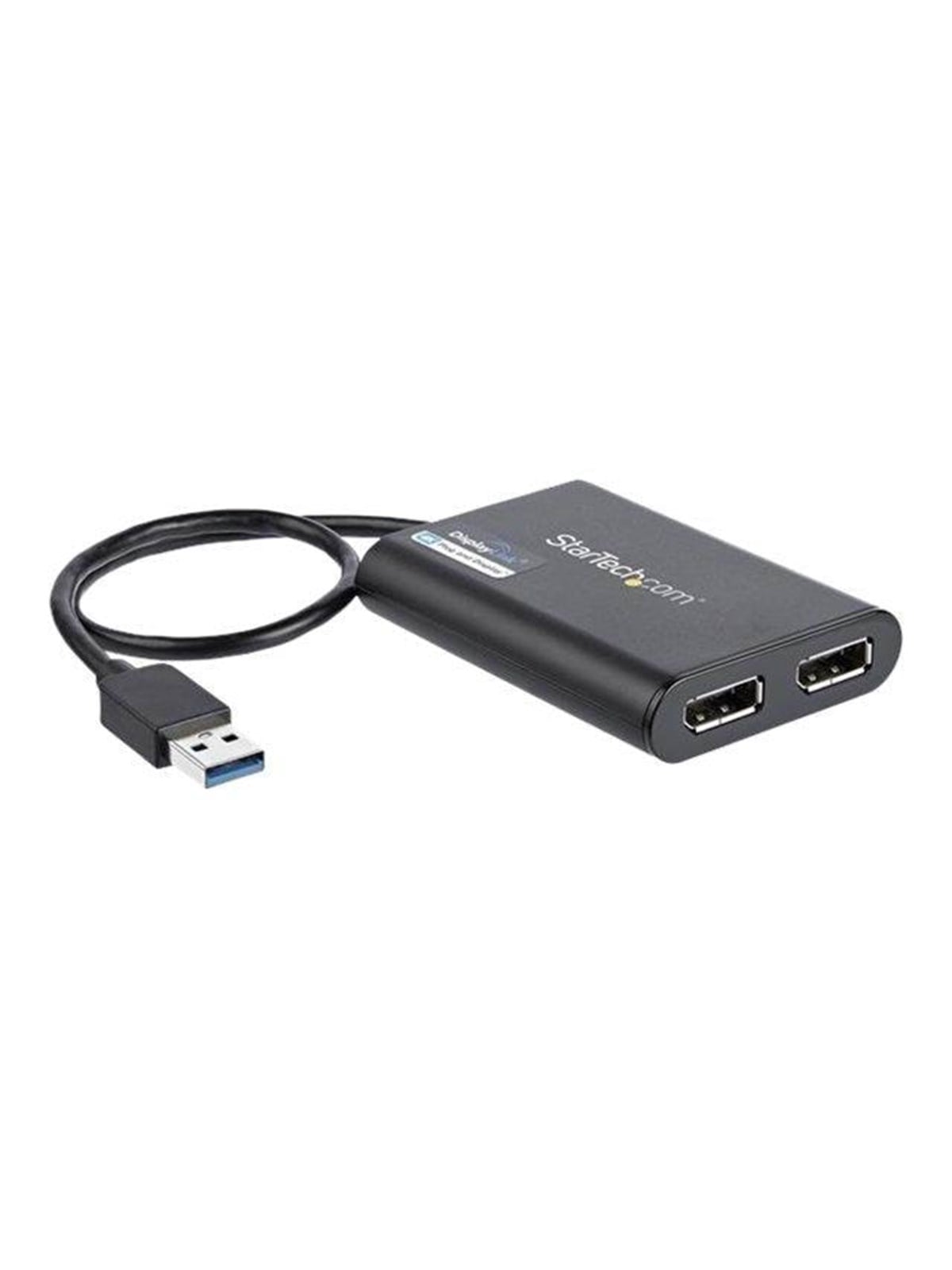 Usb to Dual Displayport Adapter - 4K 60hz - Usb 3.0 (5gbps) - External Video Adapter - Displaylink Dl-6950 - Black - Display Kabel - Usb32dp24k60