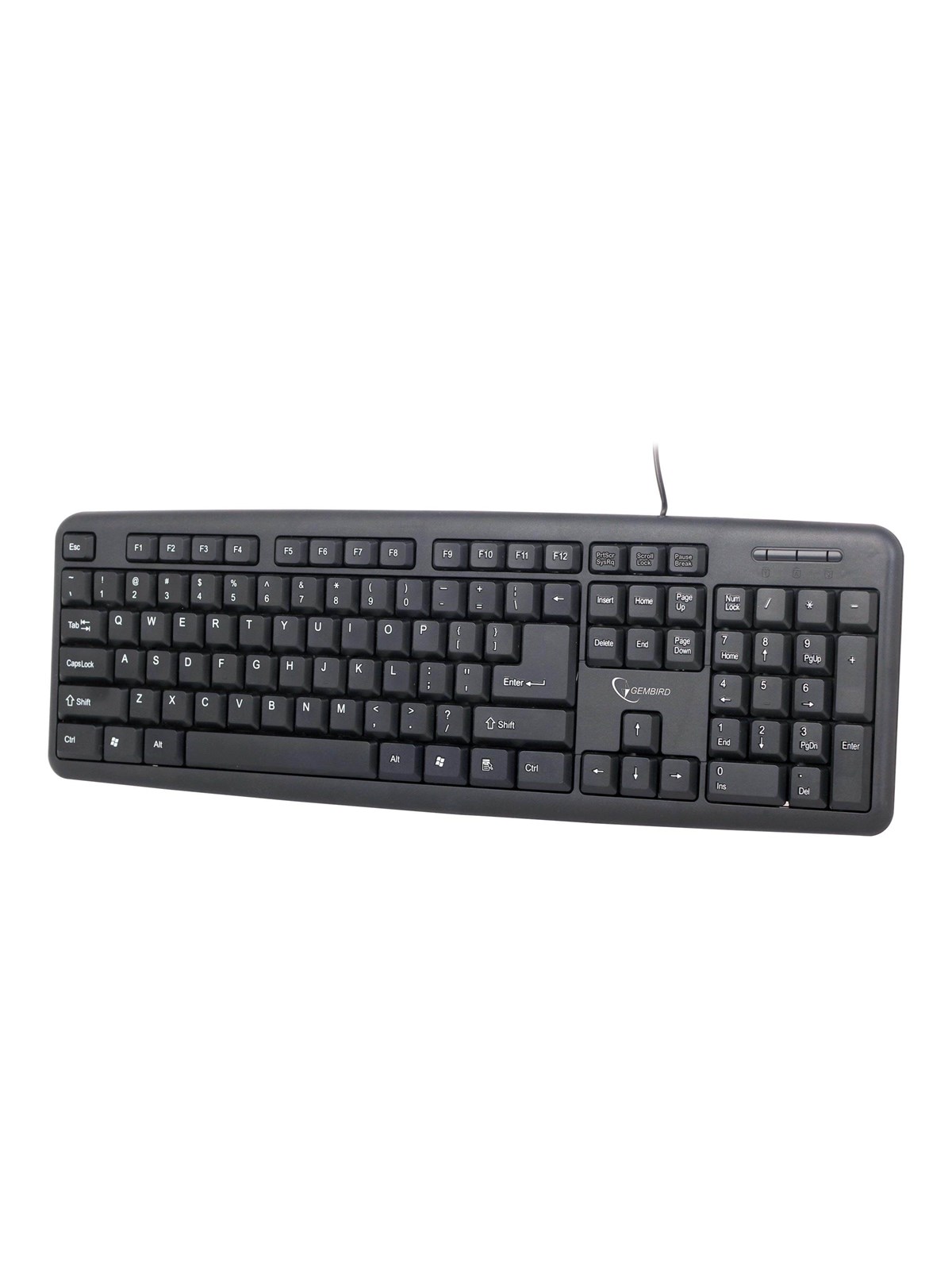 Gembird Kb-u-103 - Keyboard - US - Black - Tastaturen - Englisch (US) - Schwarz