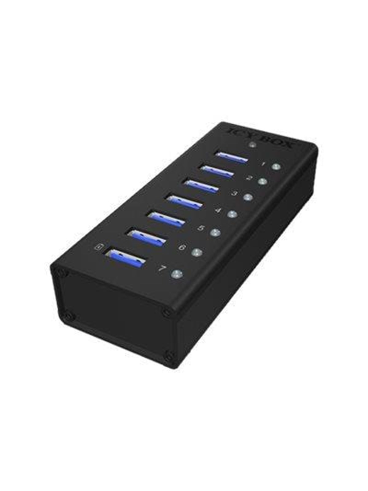 Icy Box Ib-ac618 Usb-hubs - Usb 3.2 - 7 - Schwarz - Usb Hubs