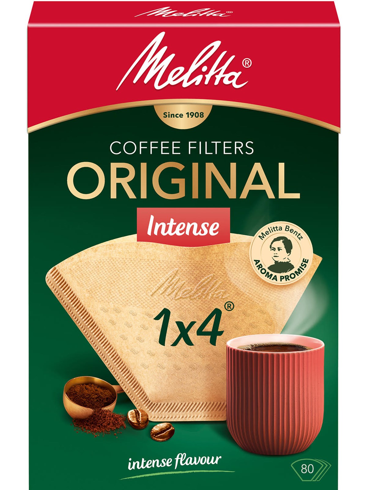 Melitta Coffee Filter Original Intense 1x4 - 80 Pcs - Kaffeezubereitung - 6763159