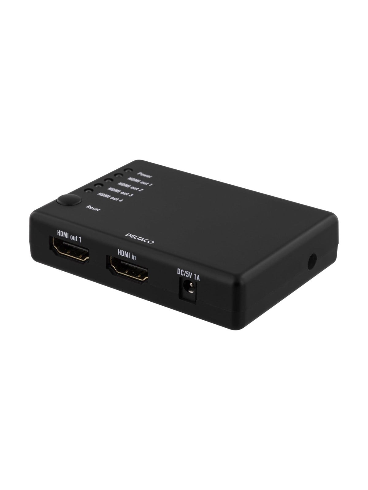 Deltaco Hdmi Splitter 1x Hdmi in 4x Hdmi Out 6. - Video Audio Switcher - Pet0104m