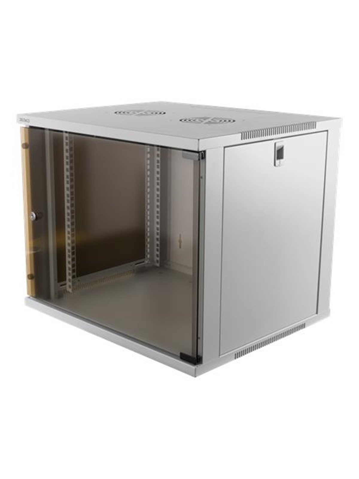 Deltaco 19-5409w - 9U - Wall Mount Rack Cabinet (With Glass Door) - Rack Gehaeuse