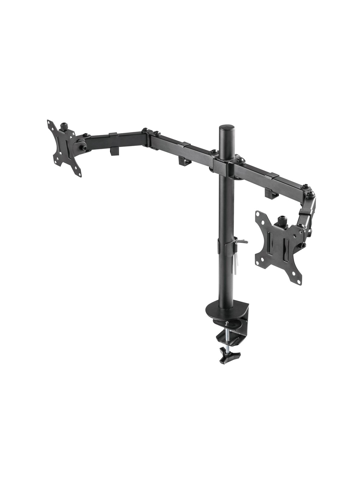 Deltaco Dual Monitor Desk Mount For 13"-32" Screens - Schwarz - Monitorhalterung - Gam-040