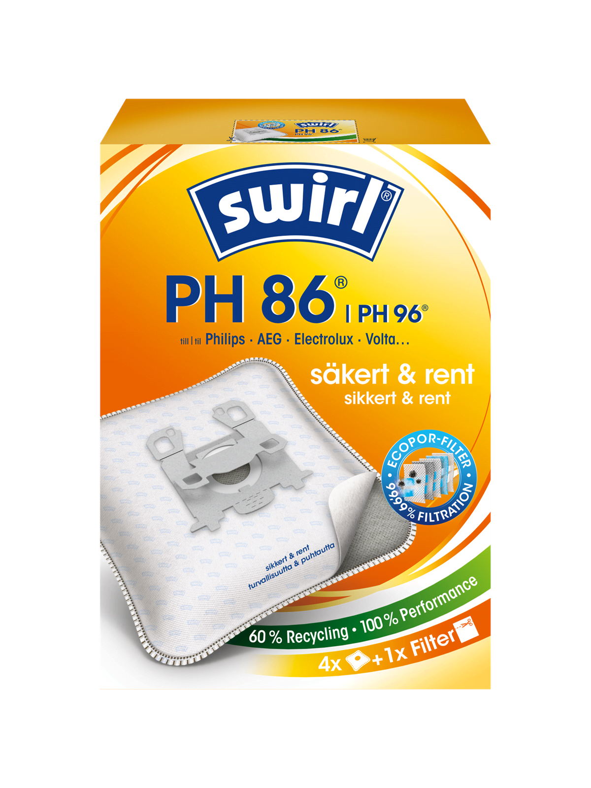 Swirl Model Ph86/ph99 - 4 Pcs - Staubsaugerbeutel - 6769042