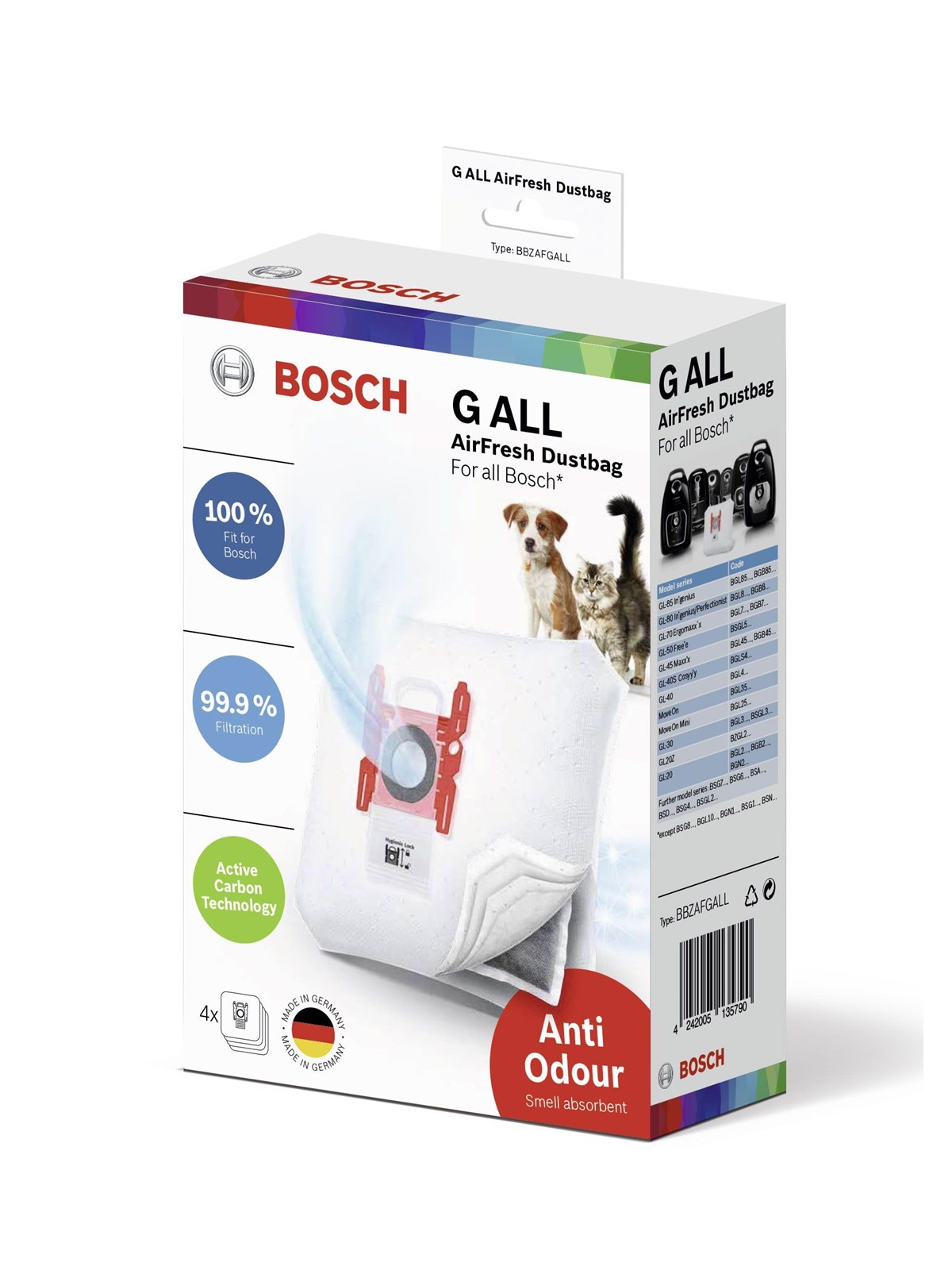 Bosch Vacuum Cleaner Bag Bbzafgall - Staubsaugerbeutel
