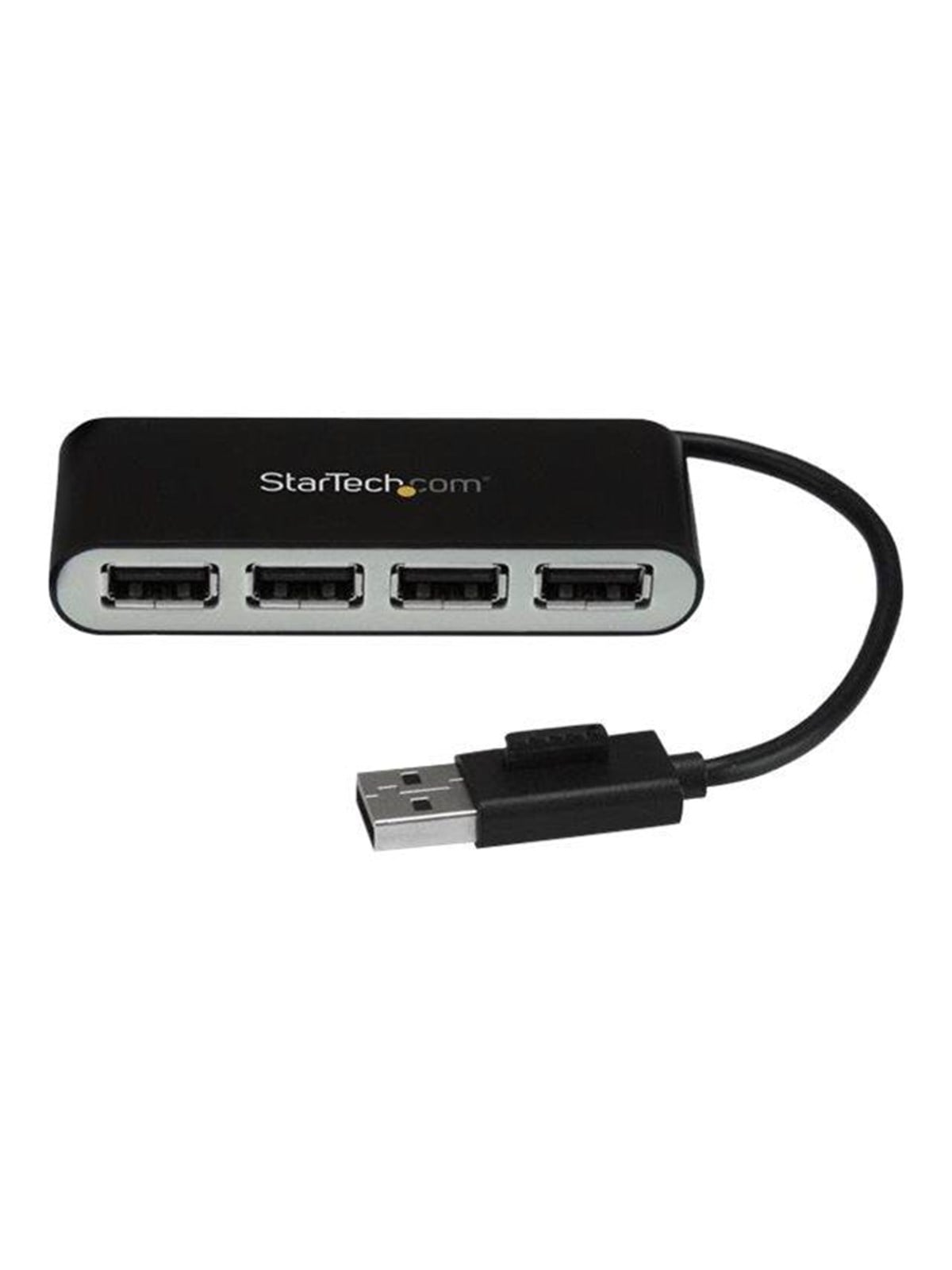 4-port Portable Usb 2.0 Hub With Built-in Cable - Hub - 4 Ports Usb-hubs - 4 - Silber - Usb Hubs - St4200mini2