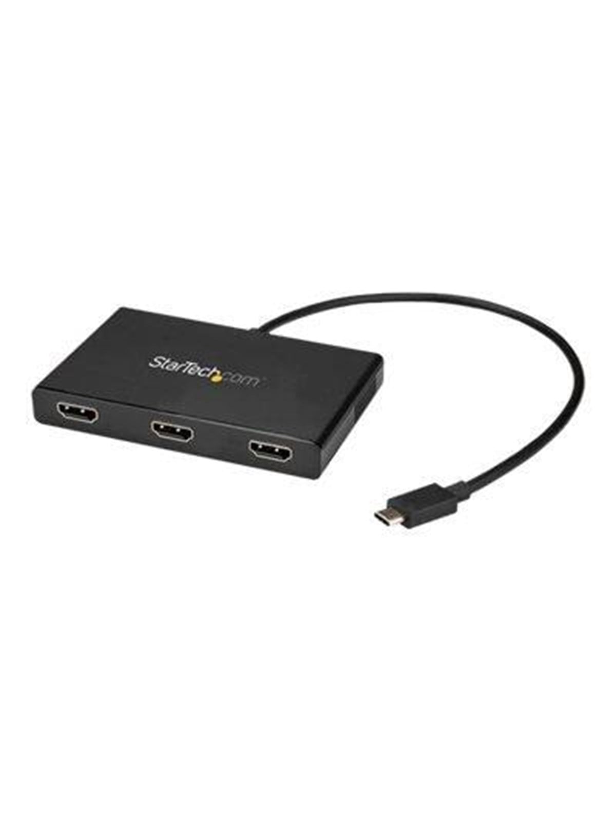 3-port Usb-c to Hdmi Mst Hub - 4K Multi-monitor Video Splitter - External Video Adapter - Stdp4320 - Black - Display Kabel - Mstcdp123hd