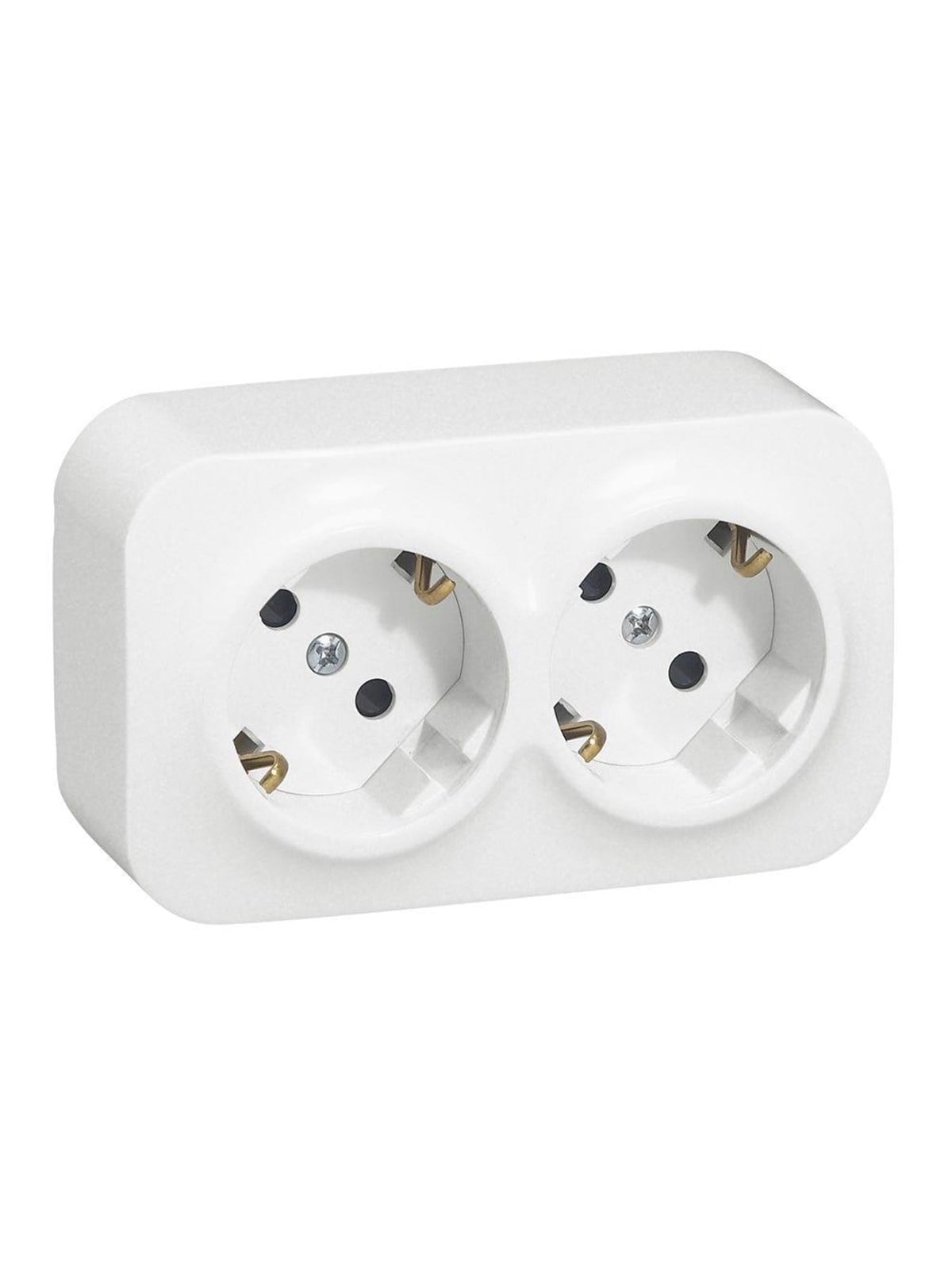 Legrand German Std Socket 2x2p+e Forix - With Shutters - ip 2x - 16 - Schaltereinheiten - 782423