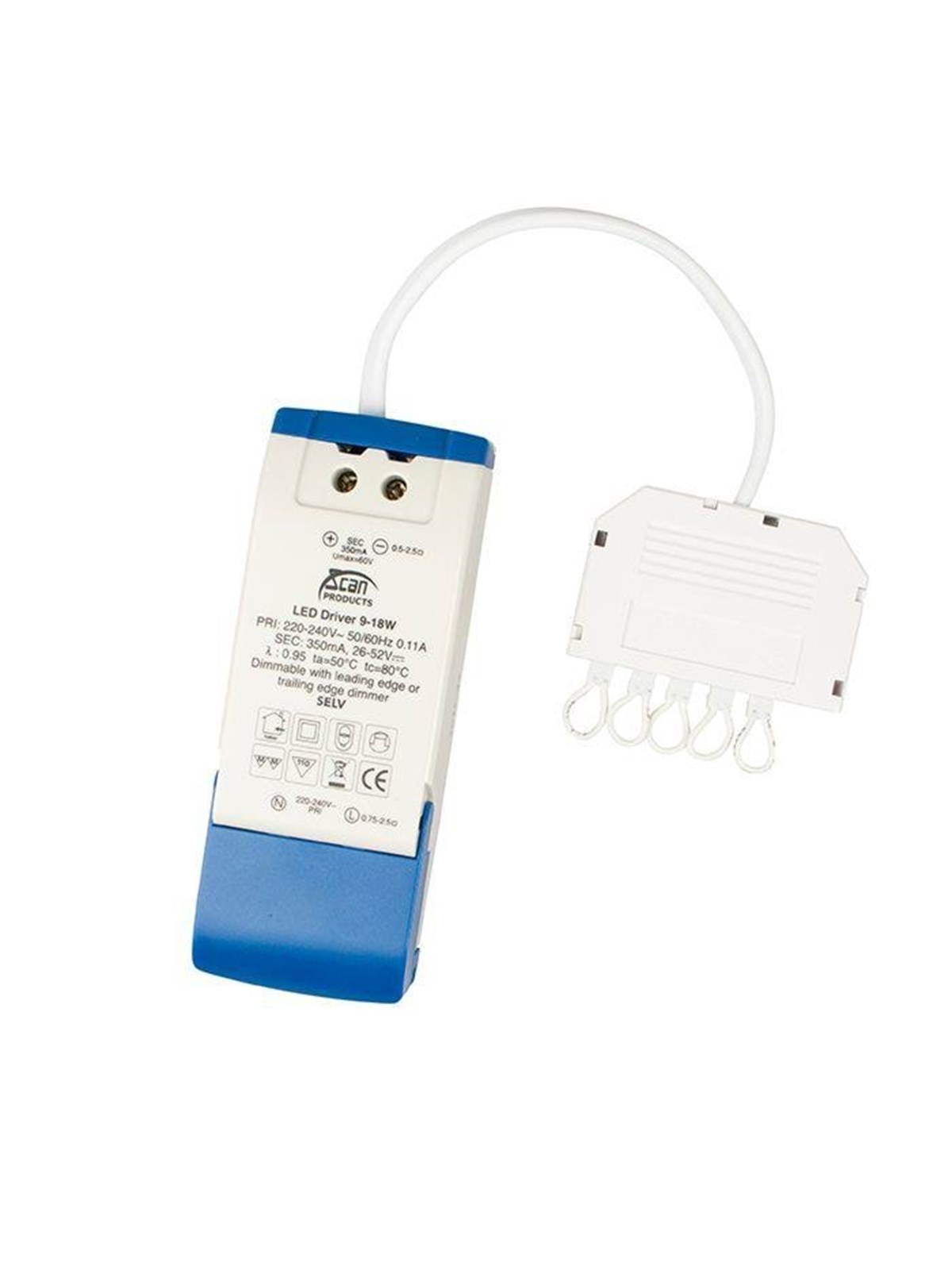 Scan Products Driver 230v Dimmable 9-18w 350ma - Treiber Spulen Transformatoren - 12402