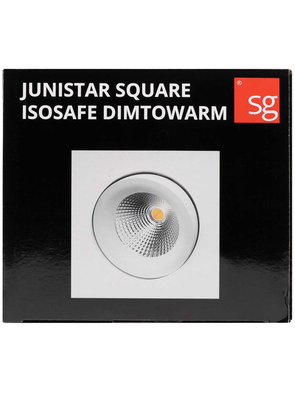 SG Armaturen Junistar Square Isosafe Dimtowarm Sort 7w - Lampen - 901253