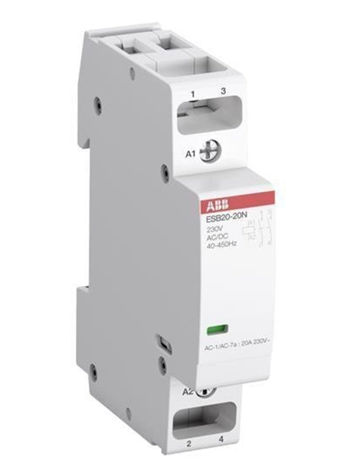 Abb Esb20-20n-01 Installation Contactor 2no/0nc 24v Ac/dc - Komponenten Fuer Schaltkaesten Und Schraenke - 1sbe121111r0120