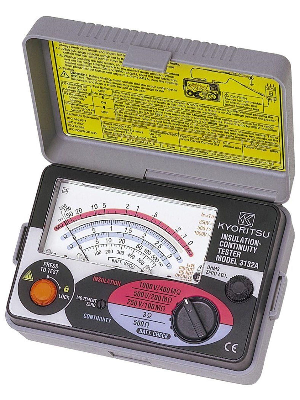 Elma Instruments Kyoritsu 3132 Insulation Tester - Instrumente - 5706445250066