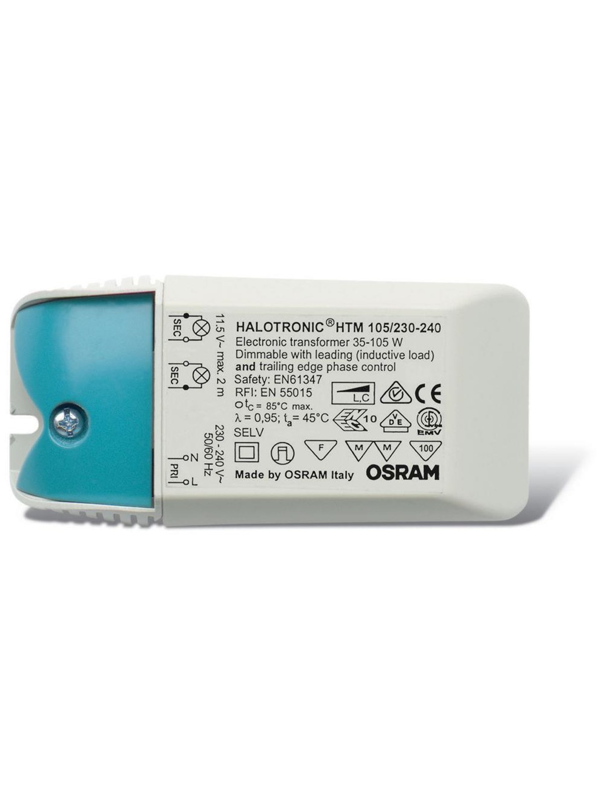 Osram Halotronic Htm 105w - Treiber Spulen Transformatoren - 4050300442334