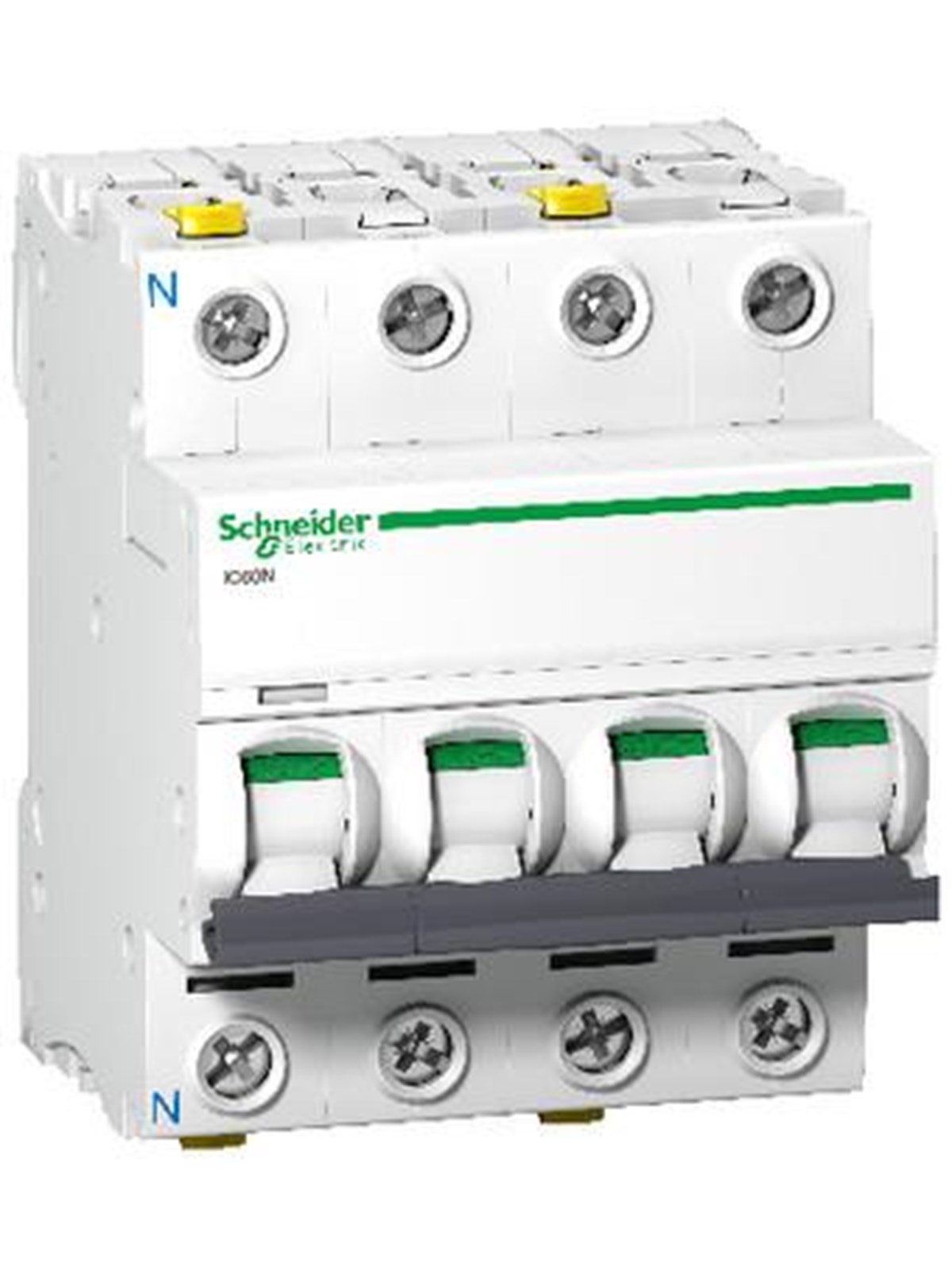 Schneider Electric Acti9 Ic60n Miniature Circuit Breaker 3p + n 16 a c Curve - Komponenten Fuer Schaltkaesten Und Schraenke - A9f04716