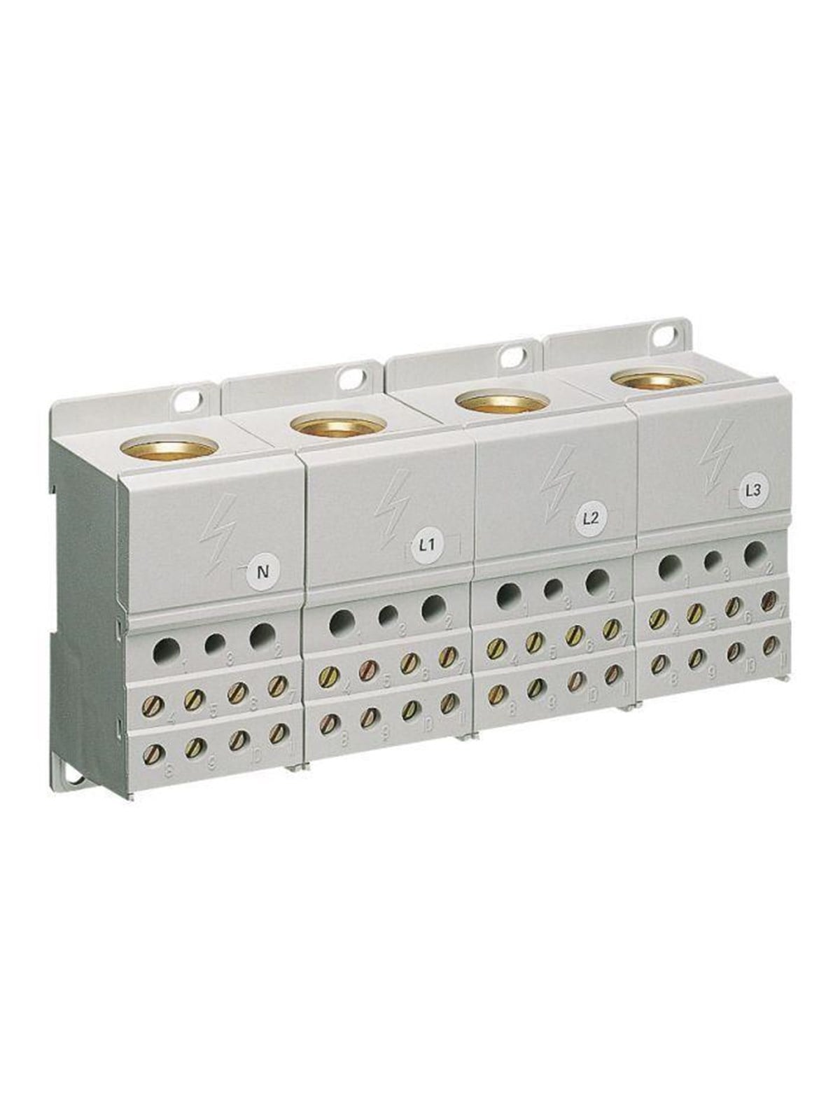 Hager Distribution block 1p 250a for din rail
