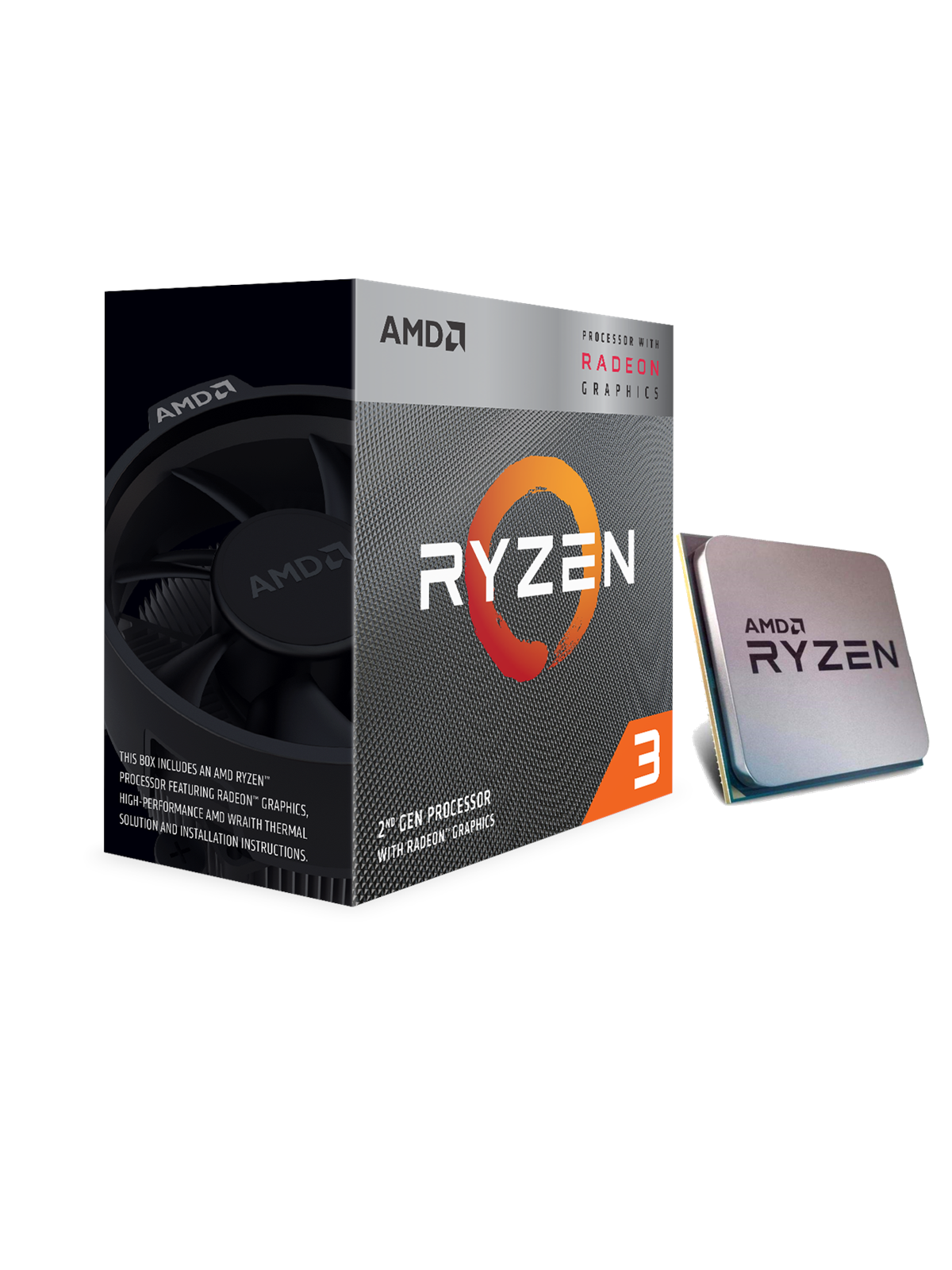 Amd Ryzen 3 3200g Wraith Spire Cpu - 4 Kerne - 3.6 Ghz - Amd Am4 - Amd Boxed (Mit Kühler) - Yd3200c5fhbox